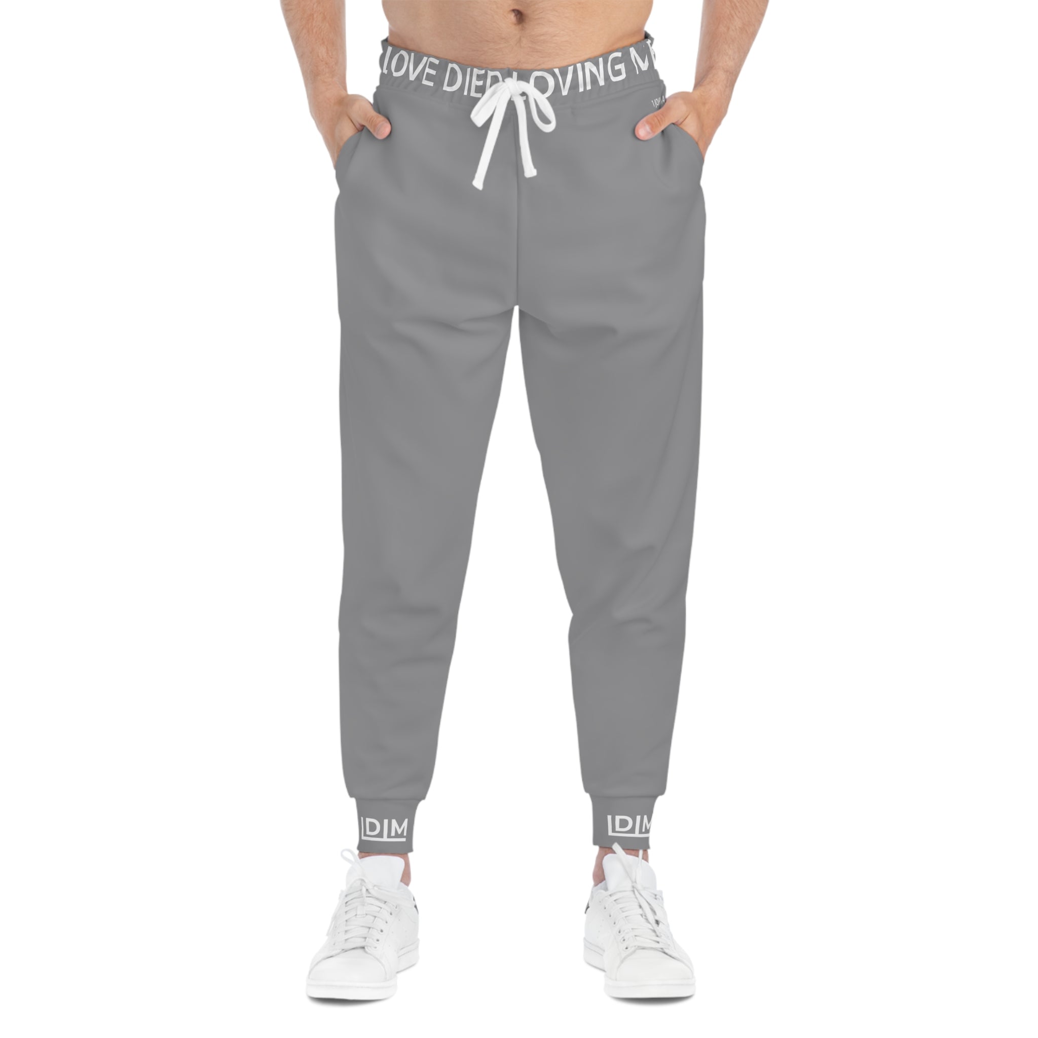 Love Died Loving Me - Unisex Joggers (Grey/White)