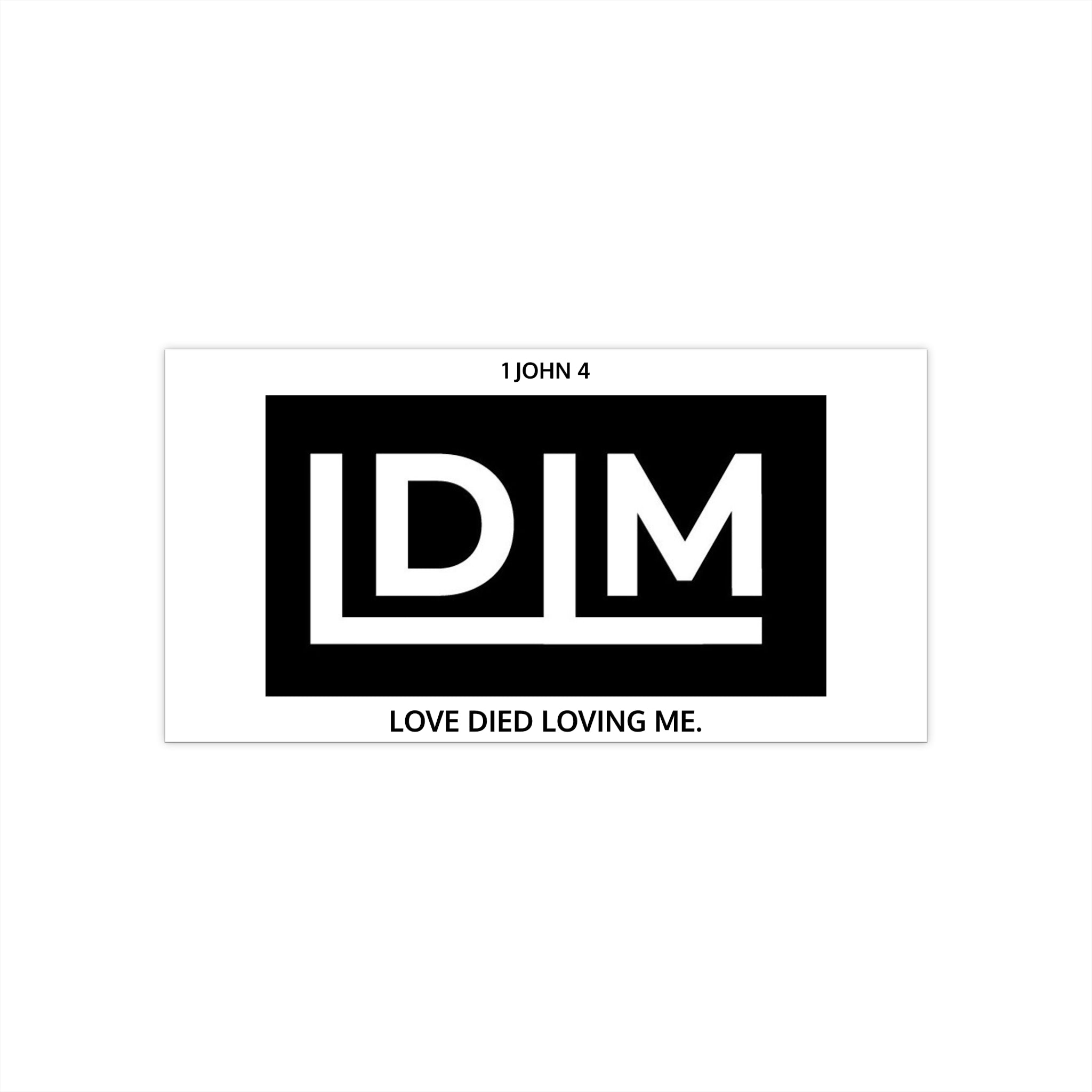 Love Died Loving Me - Logo Bumper Sticker