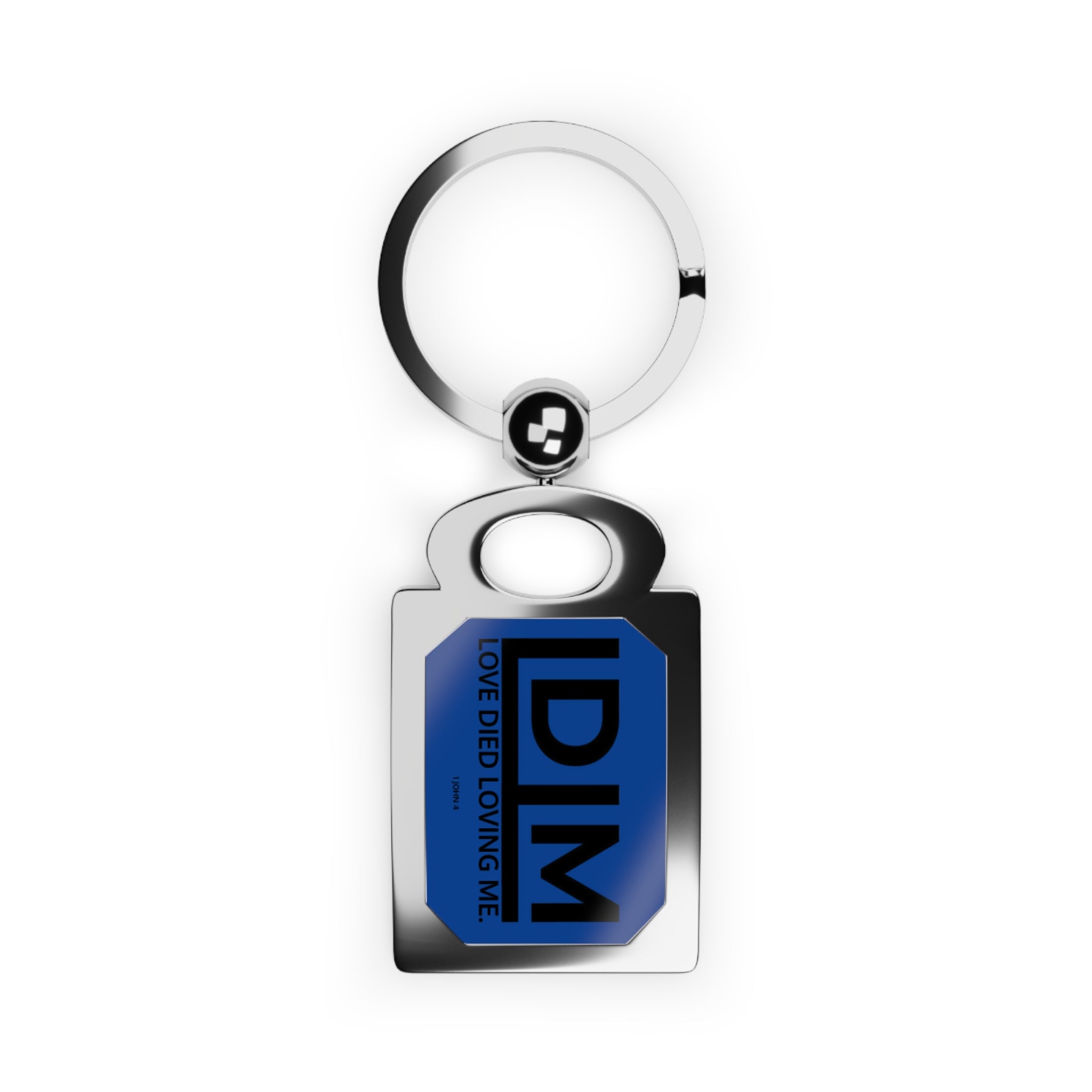 Love Died Loving Me - Keychain (Royal Blue/Black)