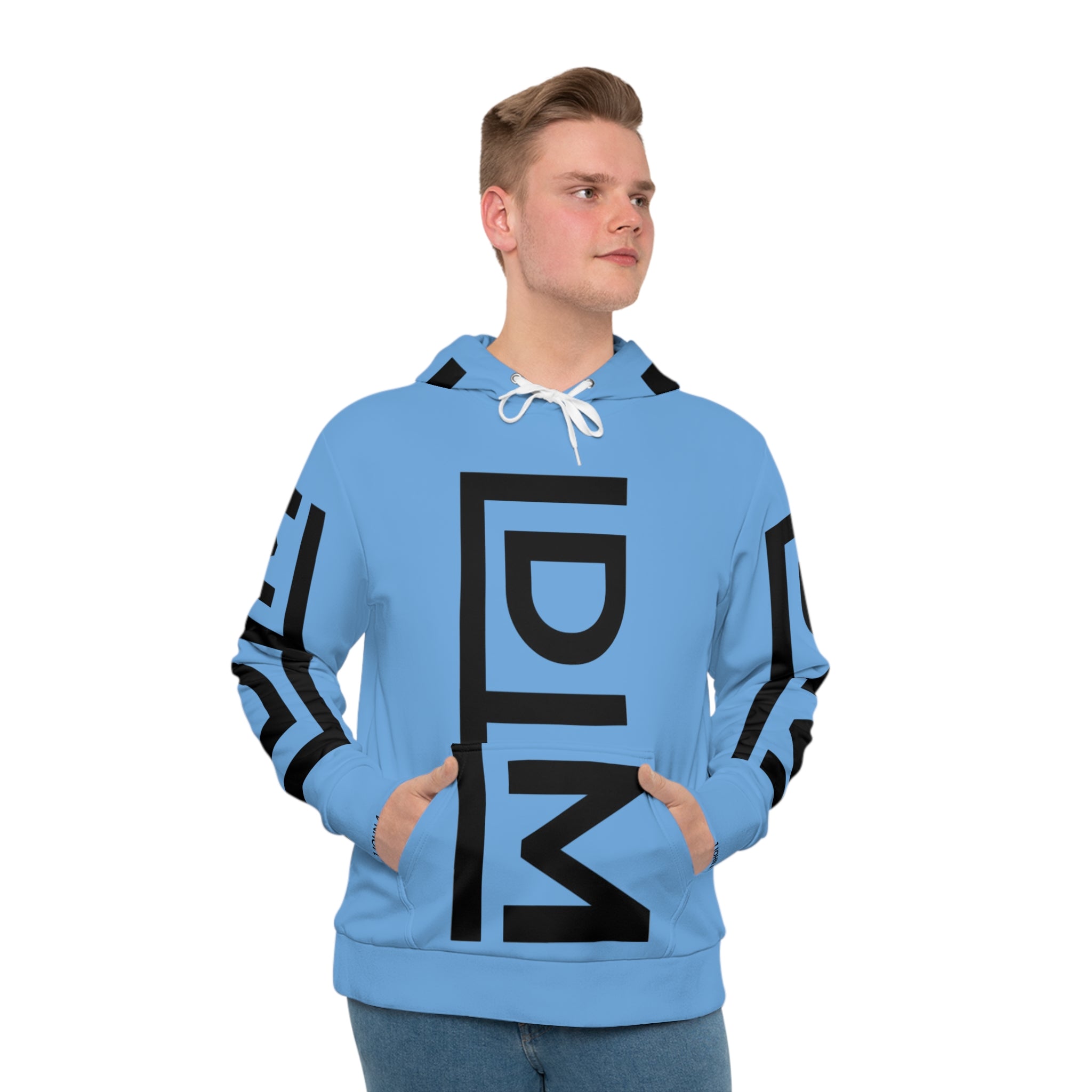 Love Died Loving Me - Unisex Logo Hoodie (Baby Blue/Black)