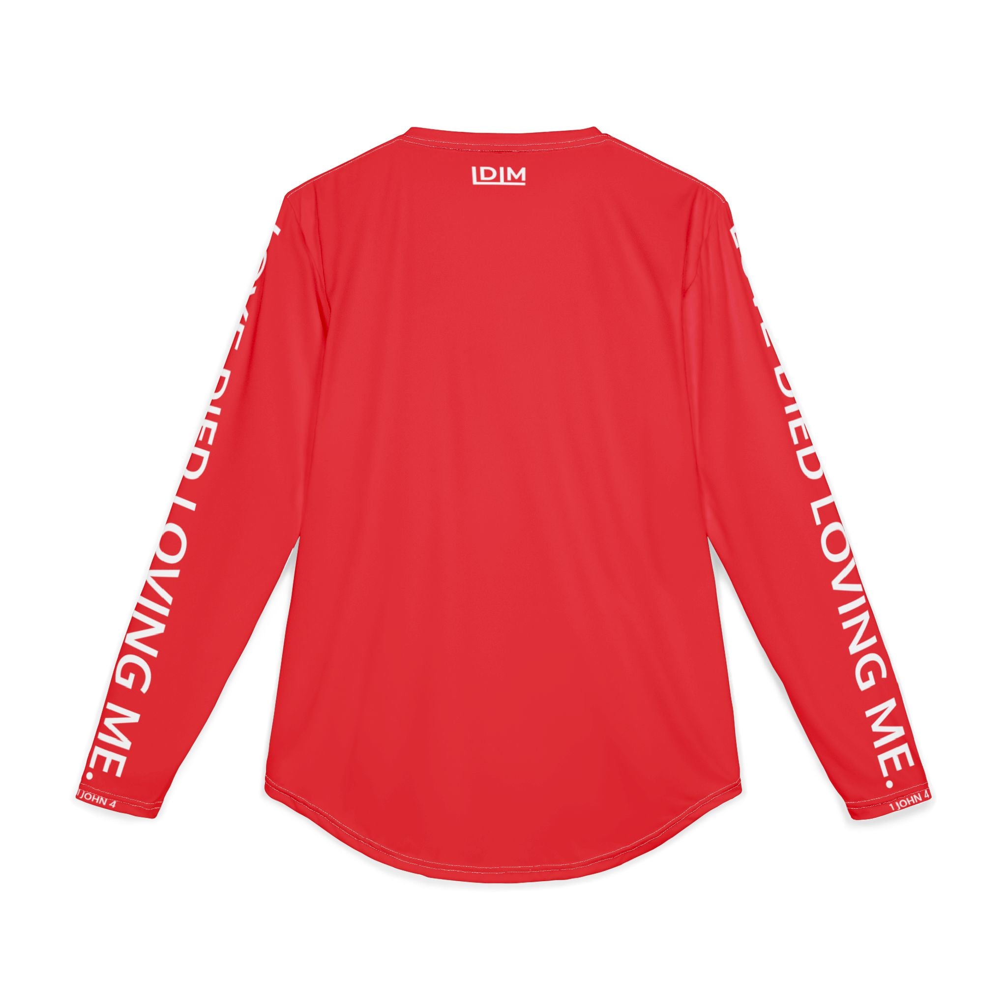 Love Died Loving Me - Men's UV Protection Long Sleeve Tee (Red/White)