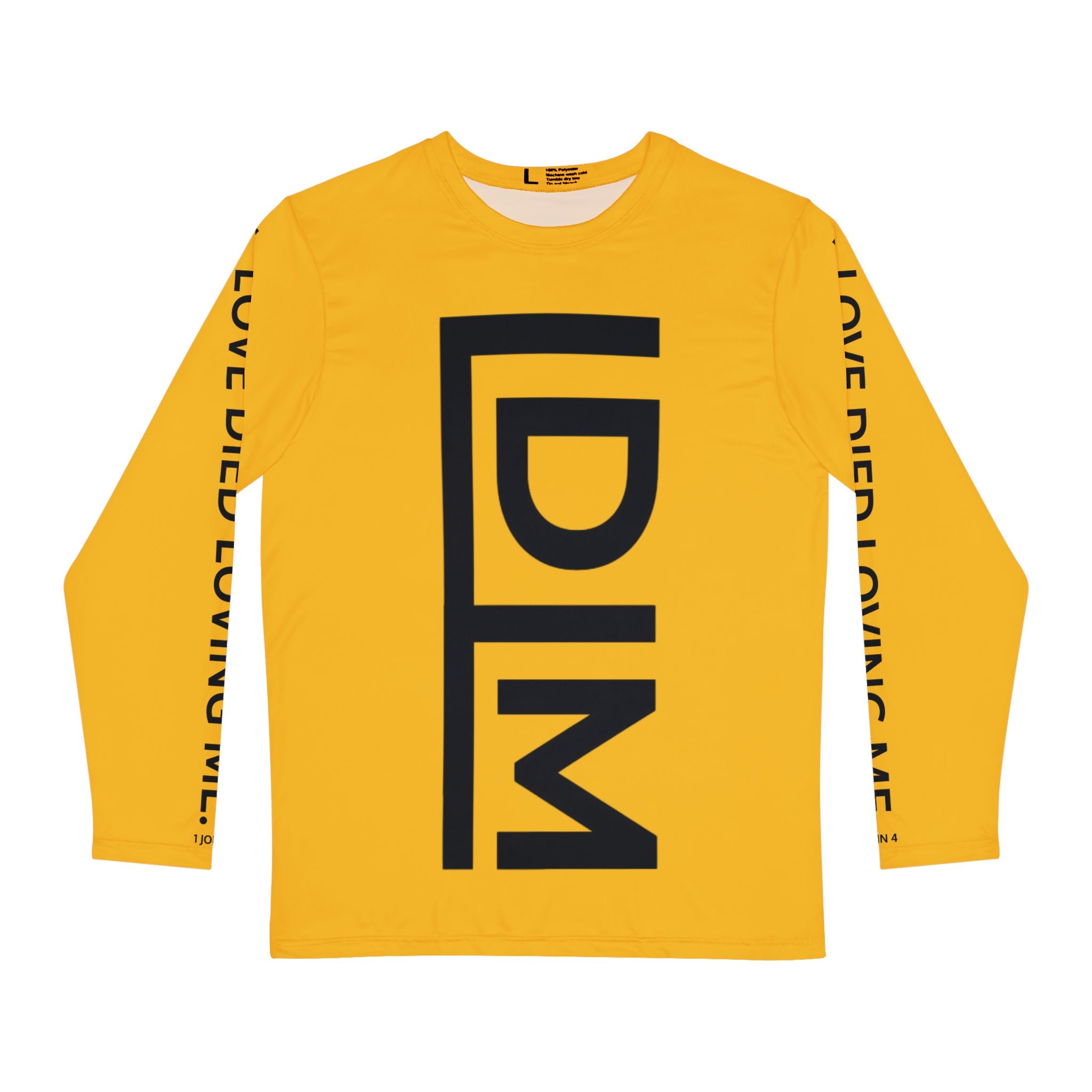 Love Died Loving Me - Men's Long Sleeve Tee (Gold/Black)