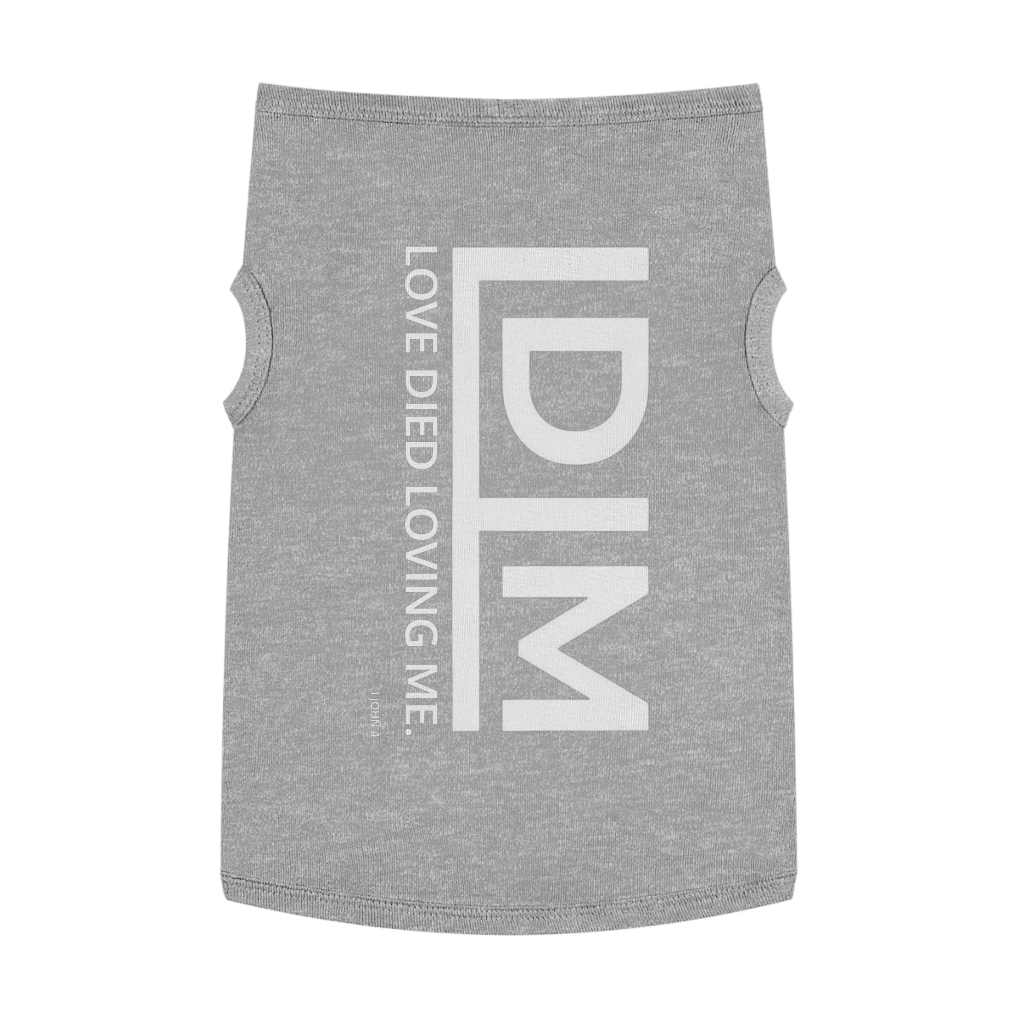 Love Died Loving Me - Pet Tank Top (White Logo)