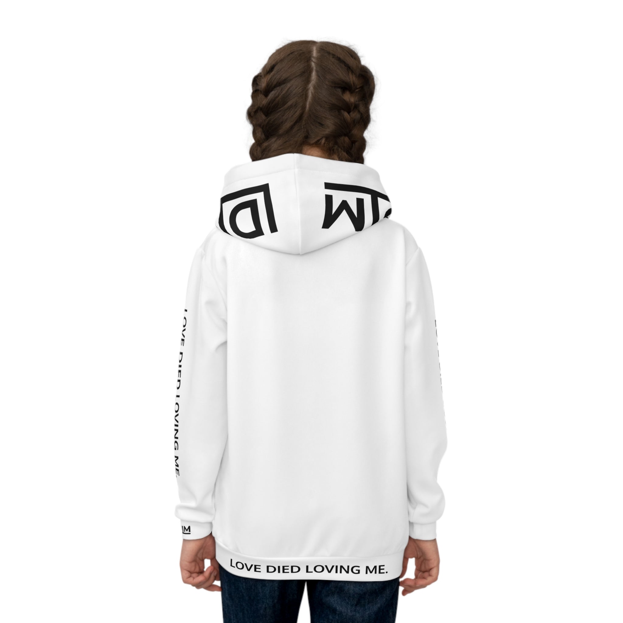Love Died Loving Me - Kids Hoodie (White)