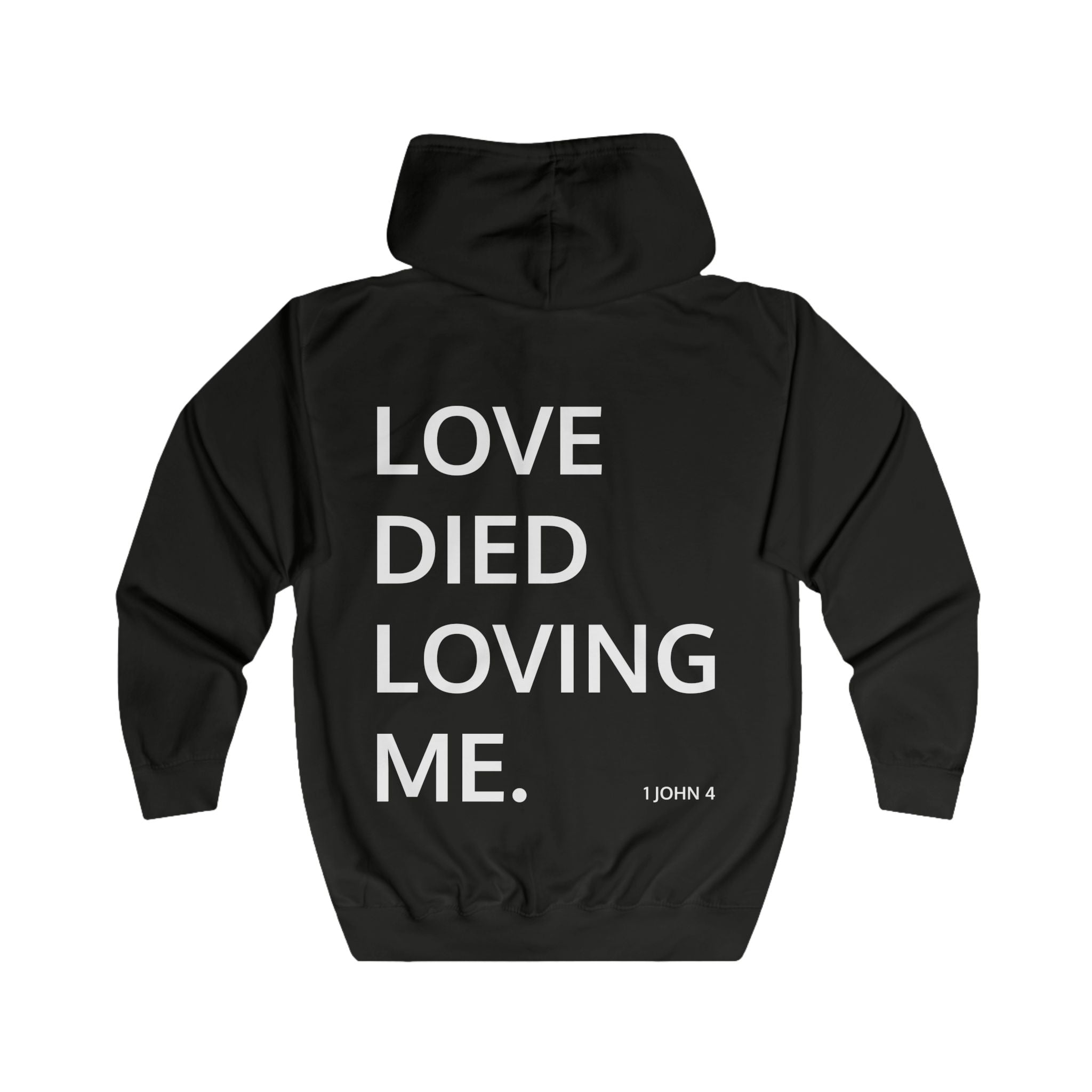 Love Died Loving Me - Unisex Zip Jacket (White Logo)