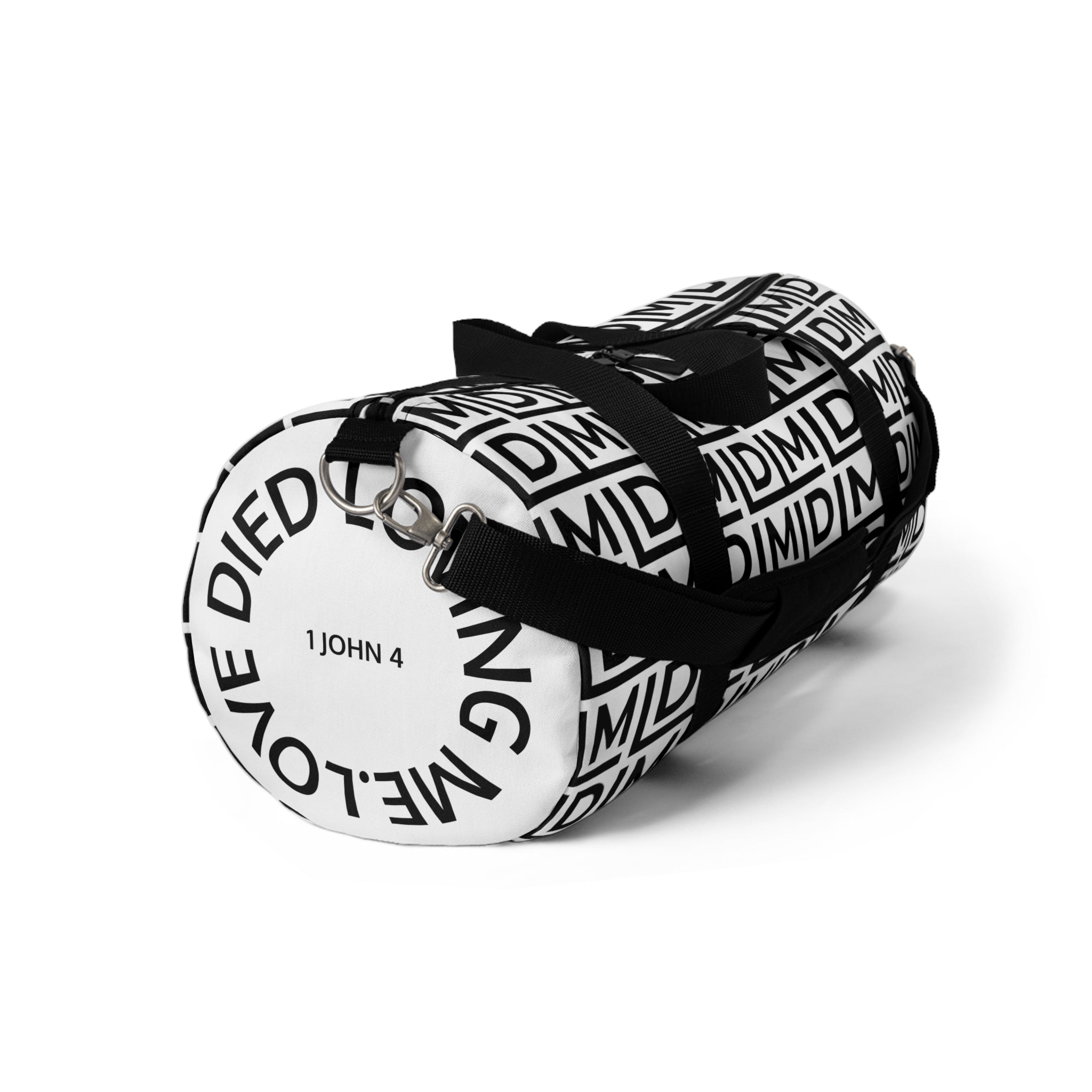 Love Died Loving Me - Travel Duffel Bag (White)