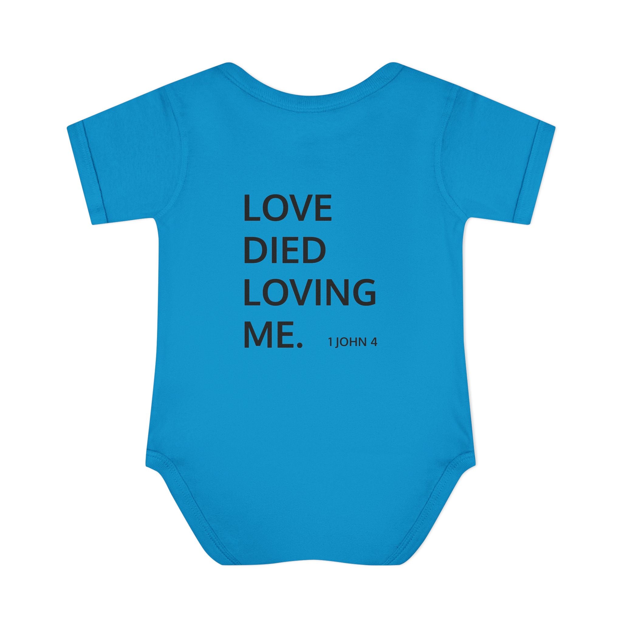 Love Died Loving Me - Infant Baby Bodysuit (Black Logo)