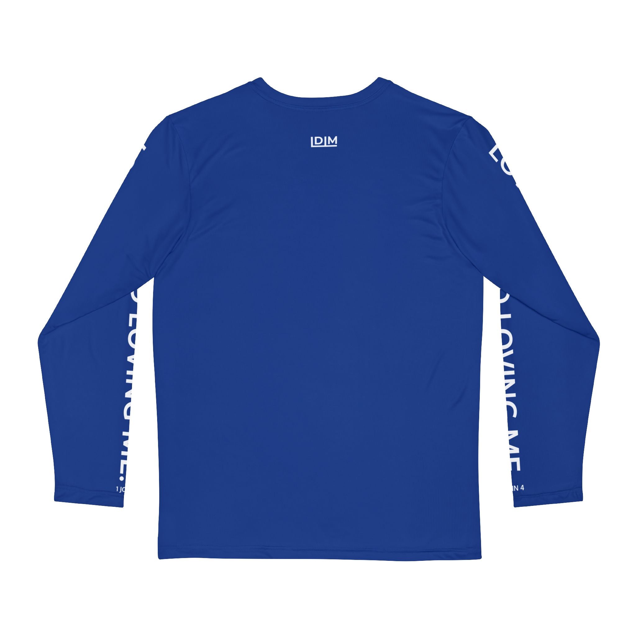 Love Died Loving Me - Men's Long Sleeve Tee (Blue/White)
