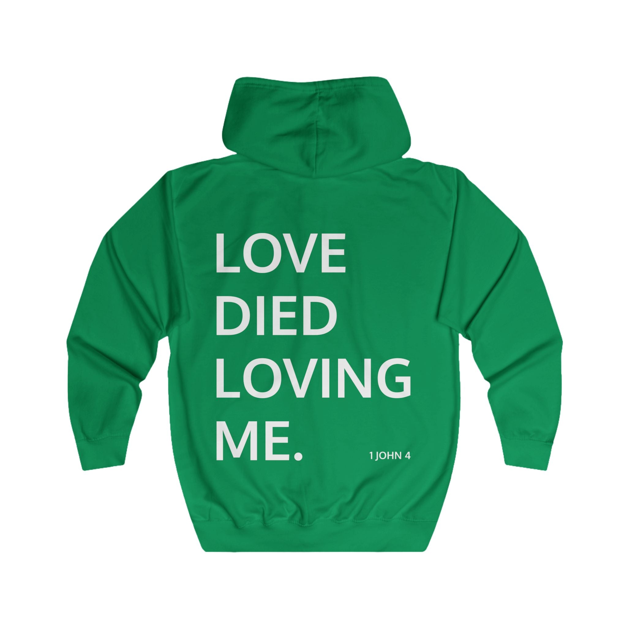 Love Died Loving Me - Unisex Zip Jacket (White Logo)