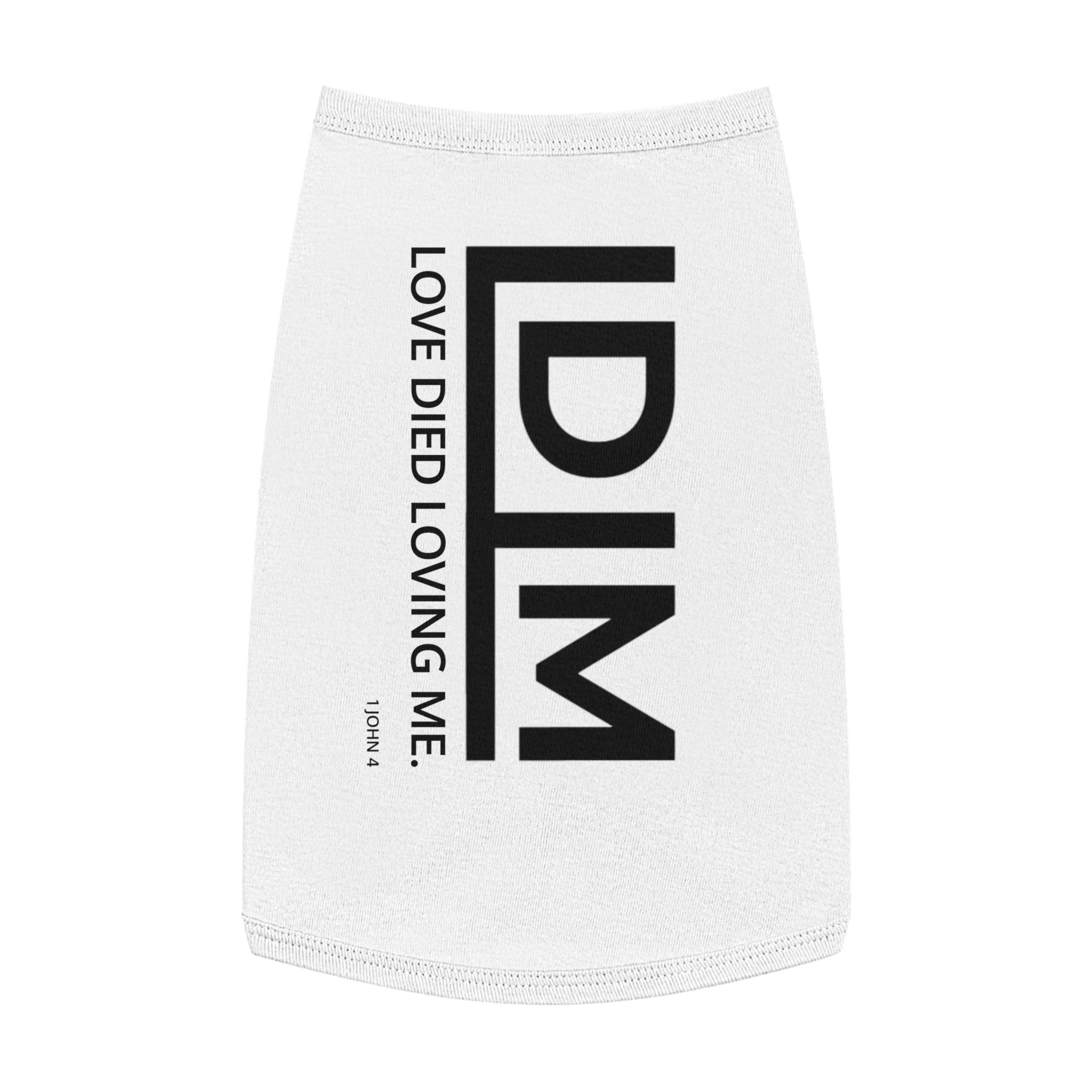 Love Died Loving Me - Pet Tank Top (Black Logo)