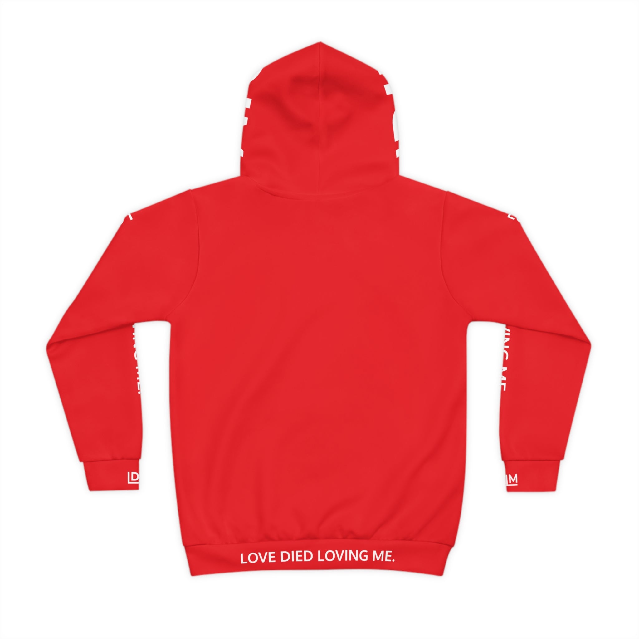 Love Died Loving Me - Kids Hoodie (Red/White)