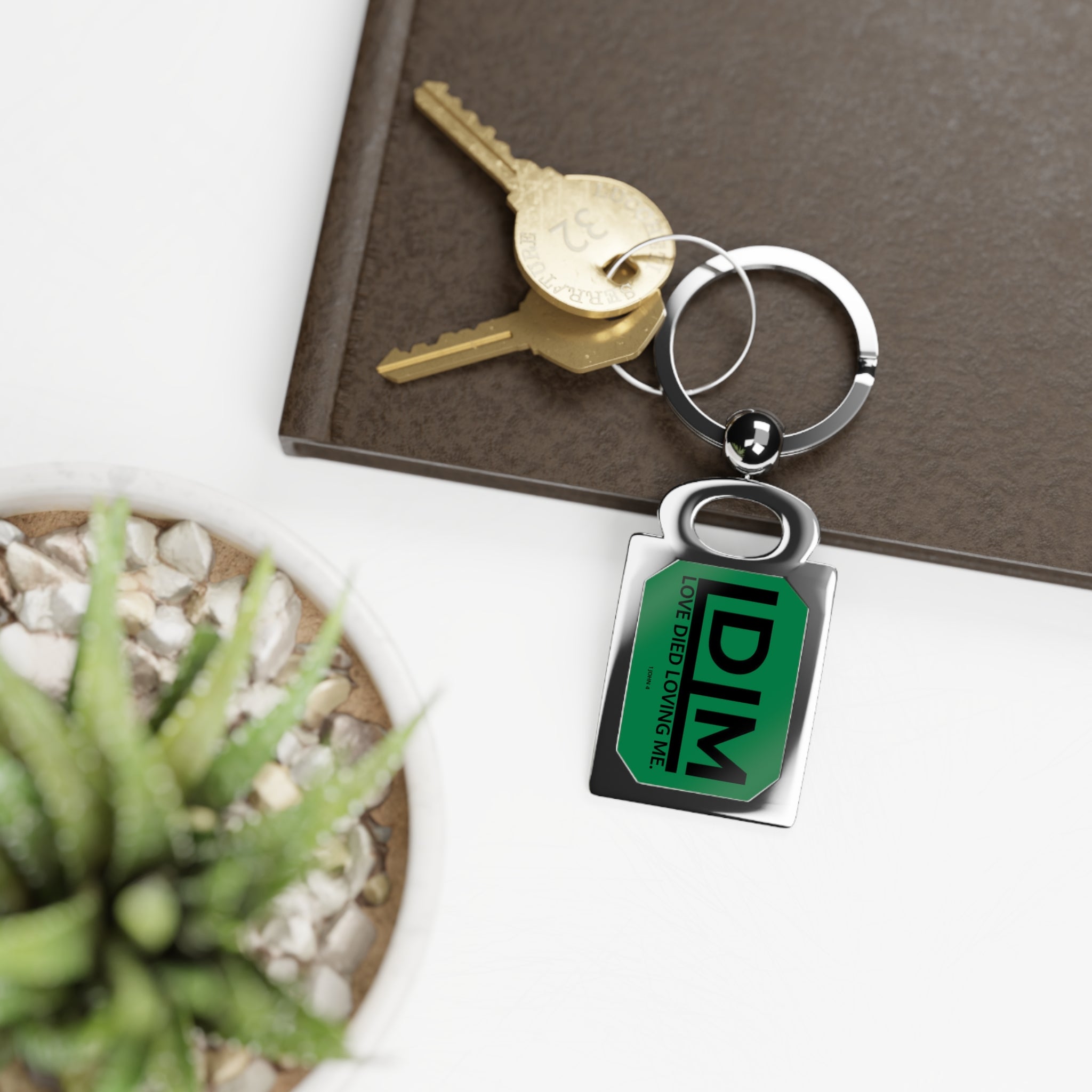Love Died Loving Me - Keychain (Forest Green/Black)