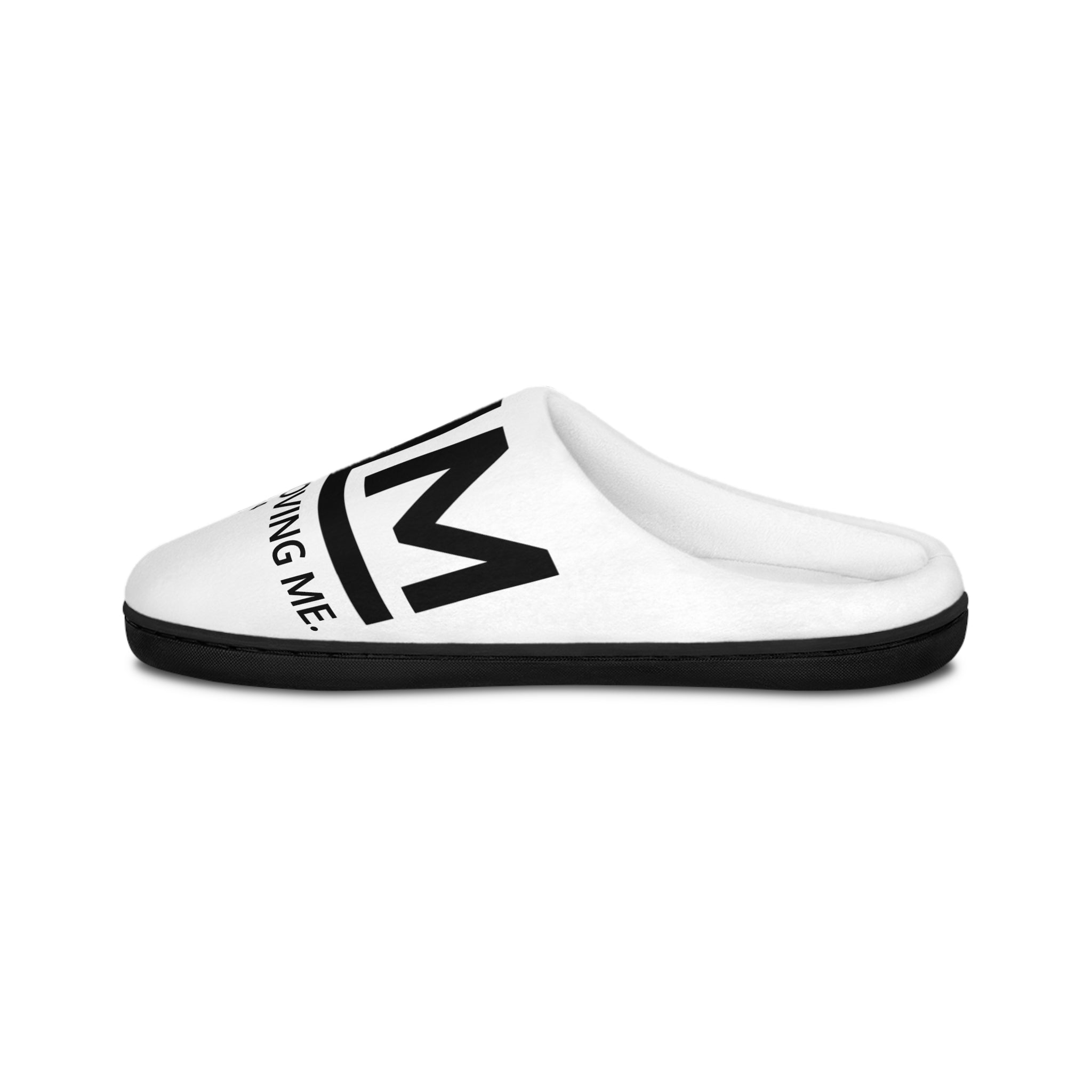 Love Died Loving Me - Women's House Slippers (White/Horiz Logo)