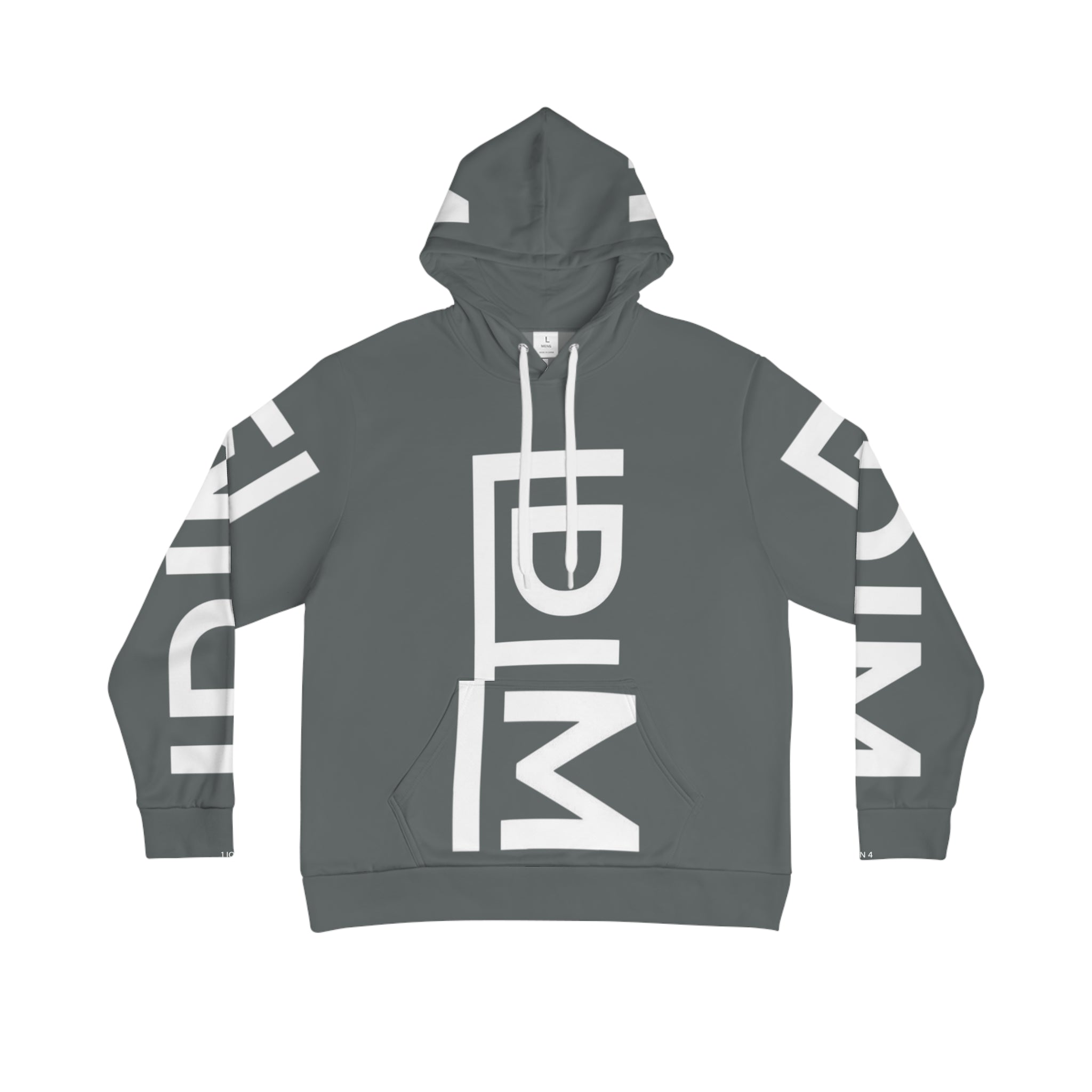 Love Died Loving Me - Unisex Logo Hoodie (Grey/White)