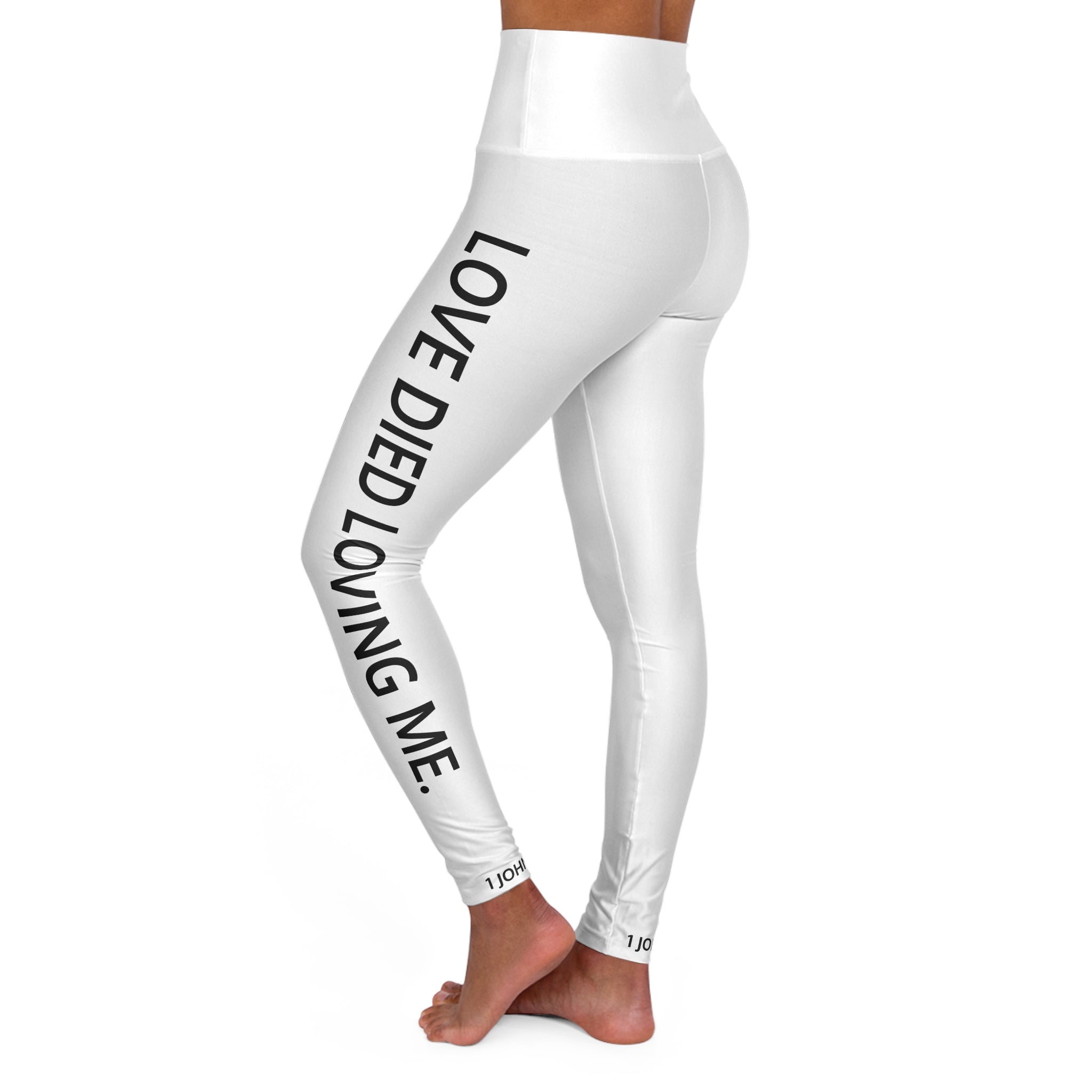 Love Died Loving Me - Women's Leggings (White)