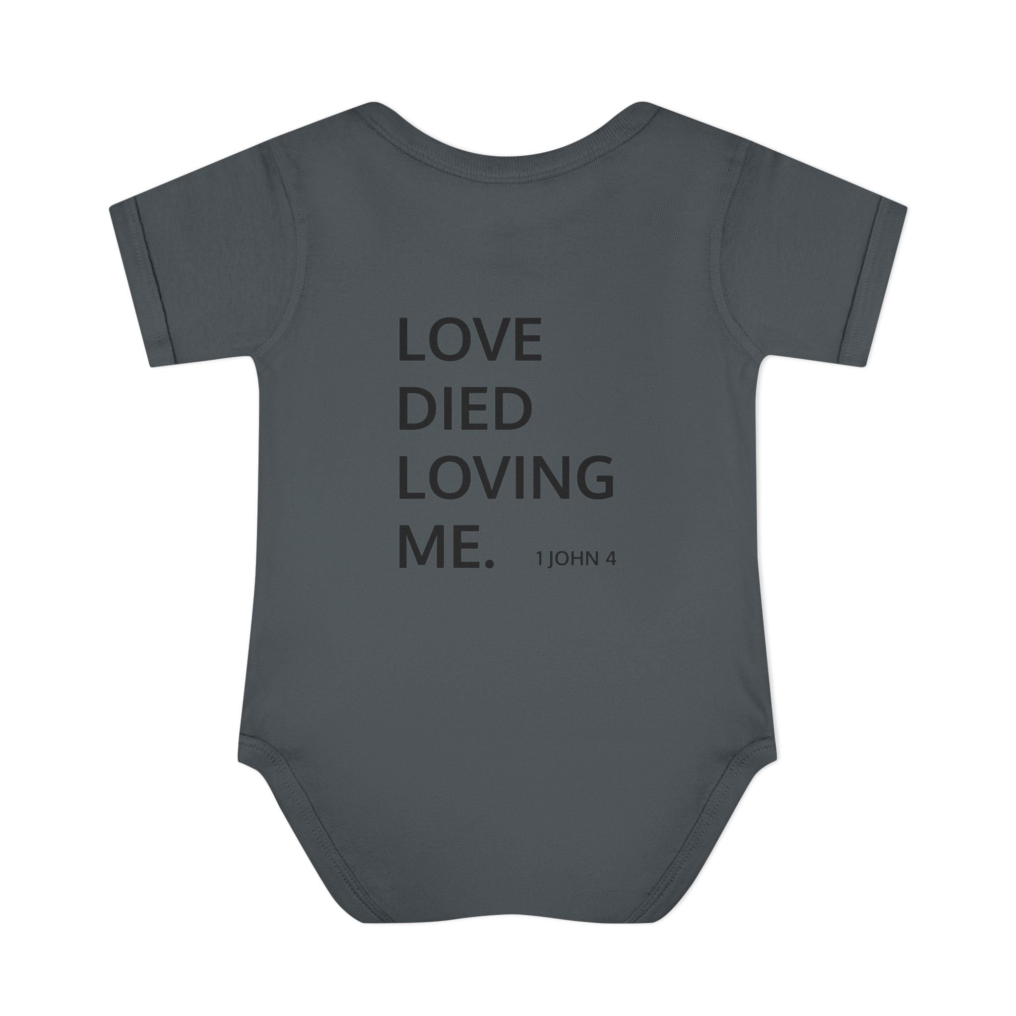 Love Died Loving Me - Infant Baby Bodysuit (Black Logo)