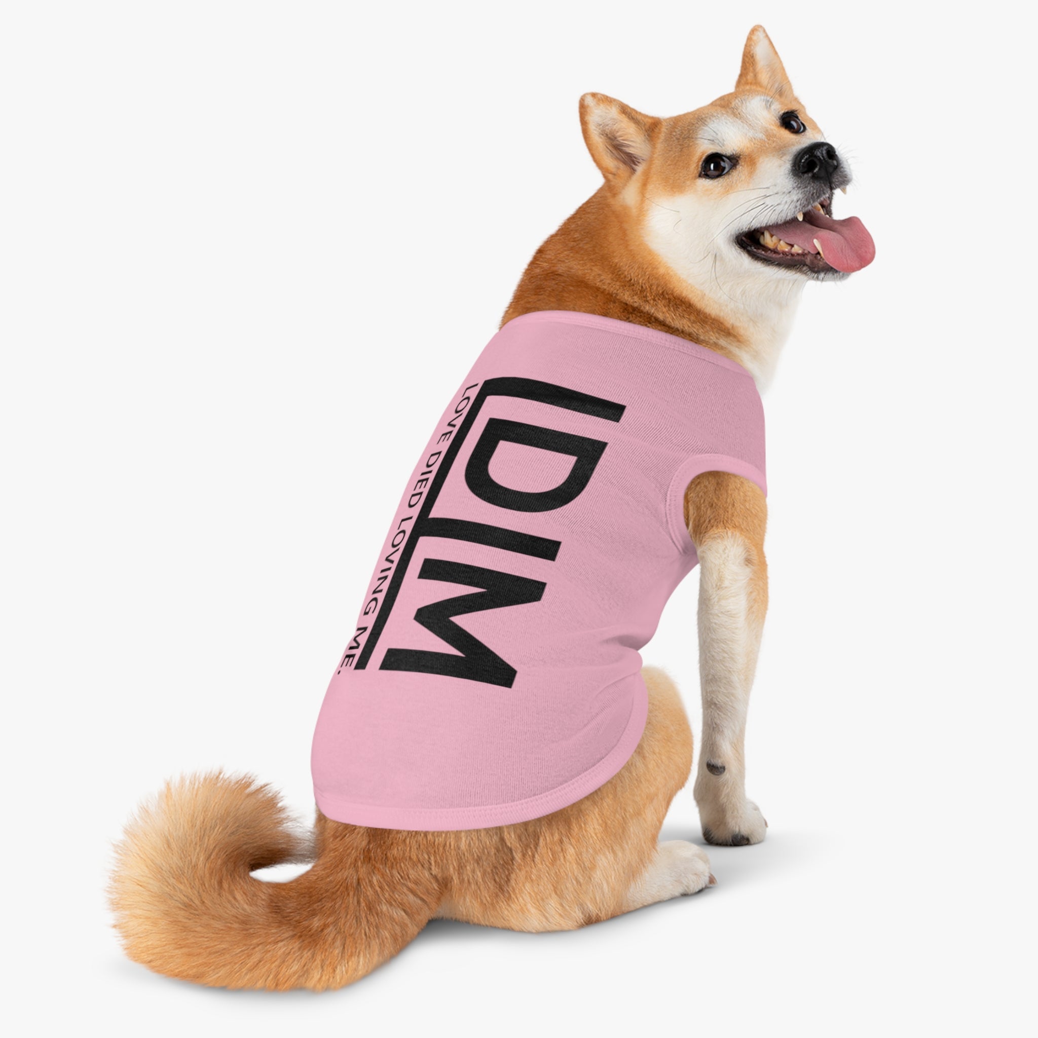 Love Died Loving Me - Pet Tank Top (Black Logo)