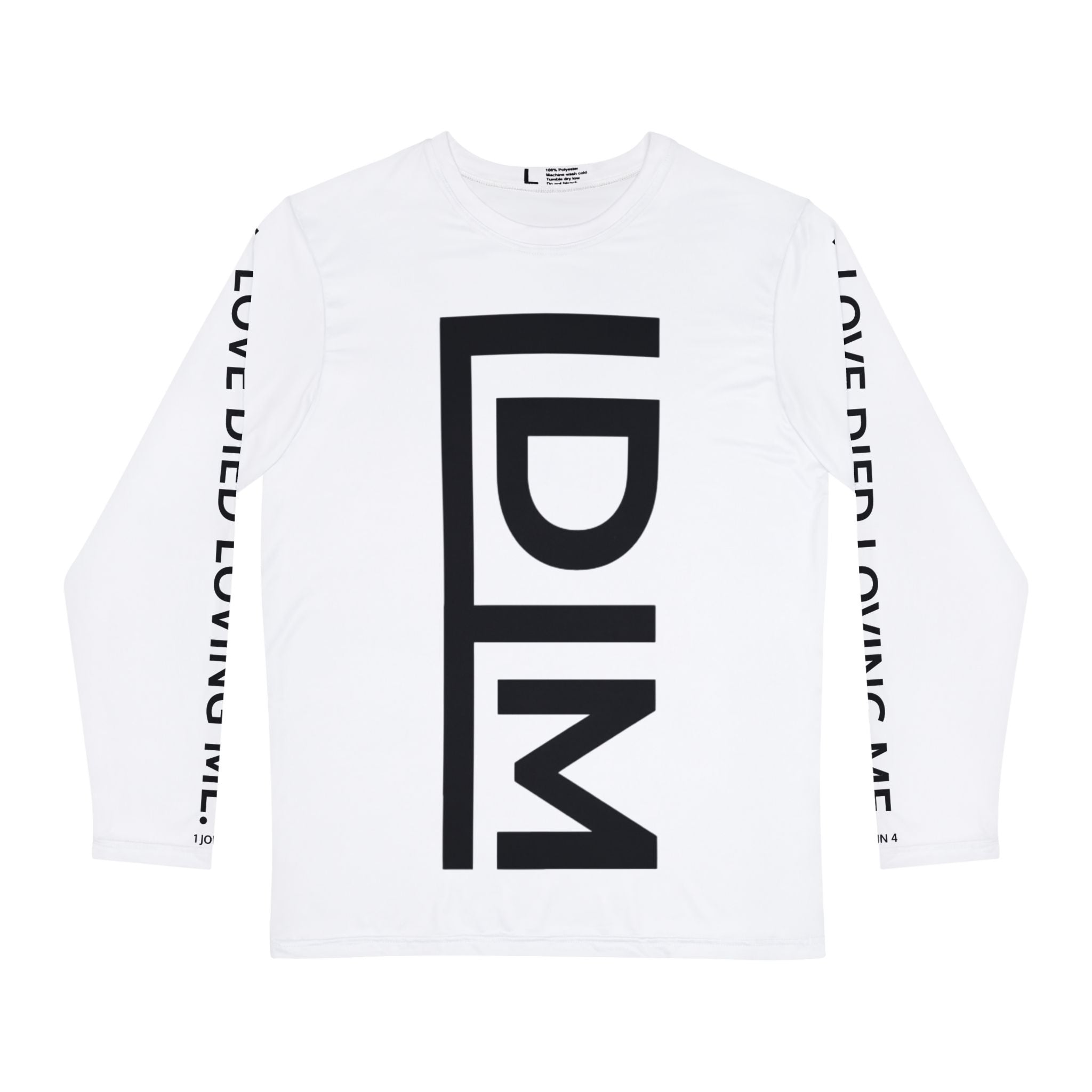 Love Died Loving Me - Men's Long Sleeve Tee (White/Black)