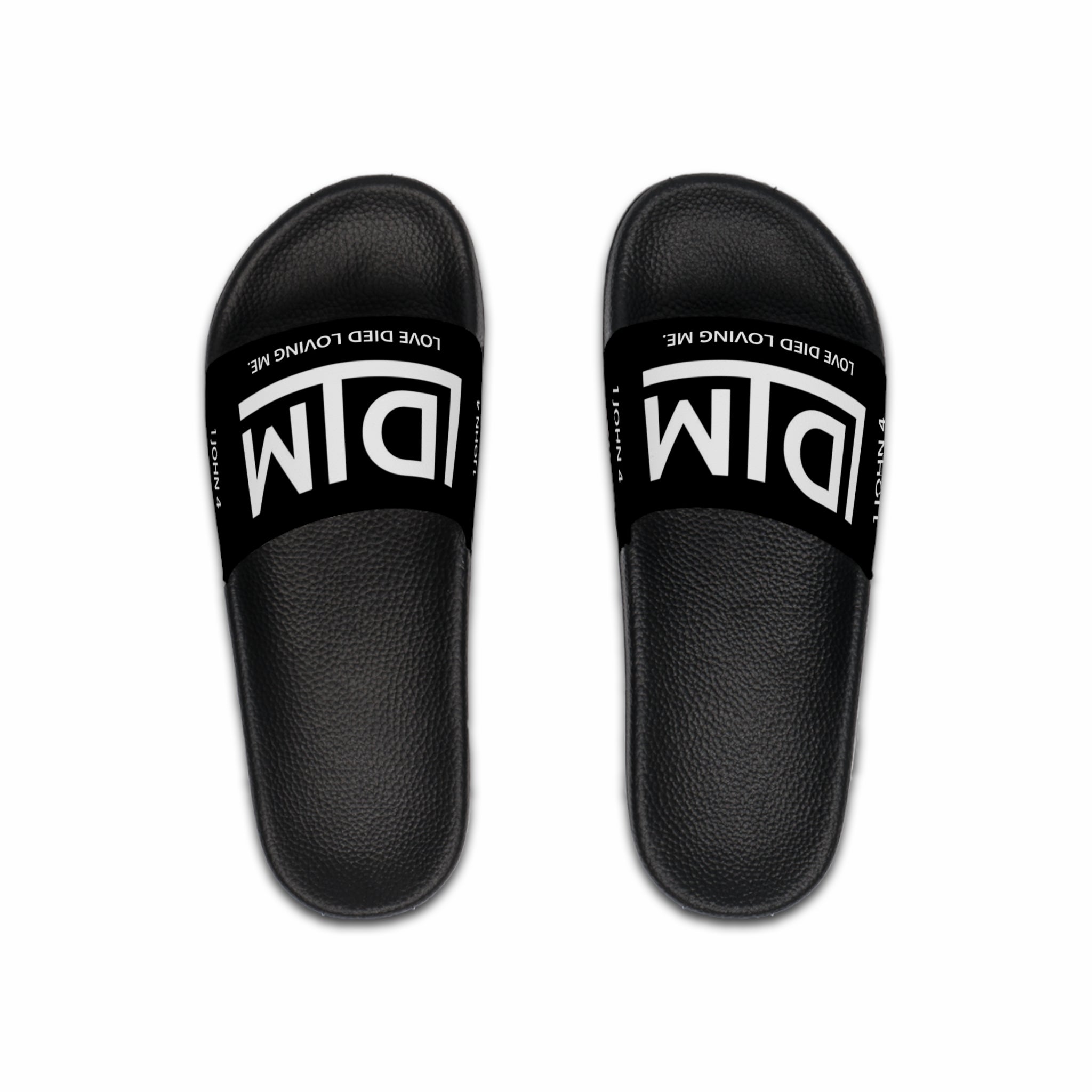 Love Died Loving Me - Men's Slides (Black)