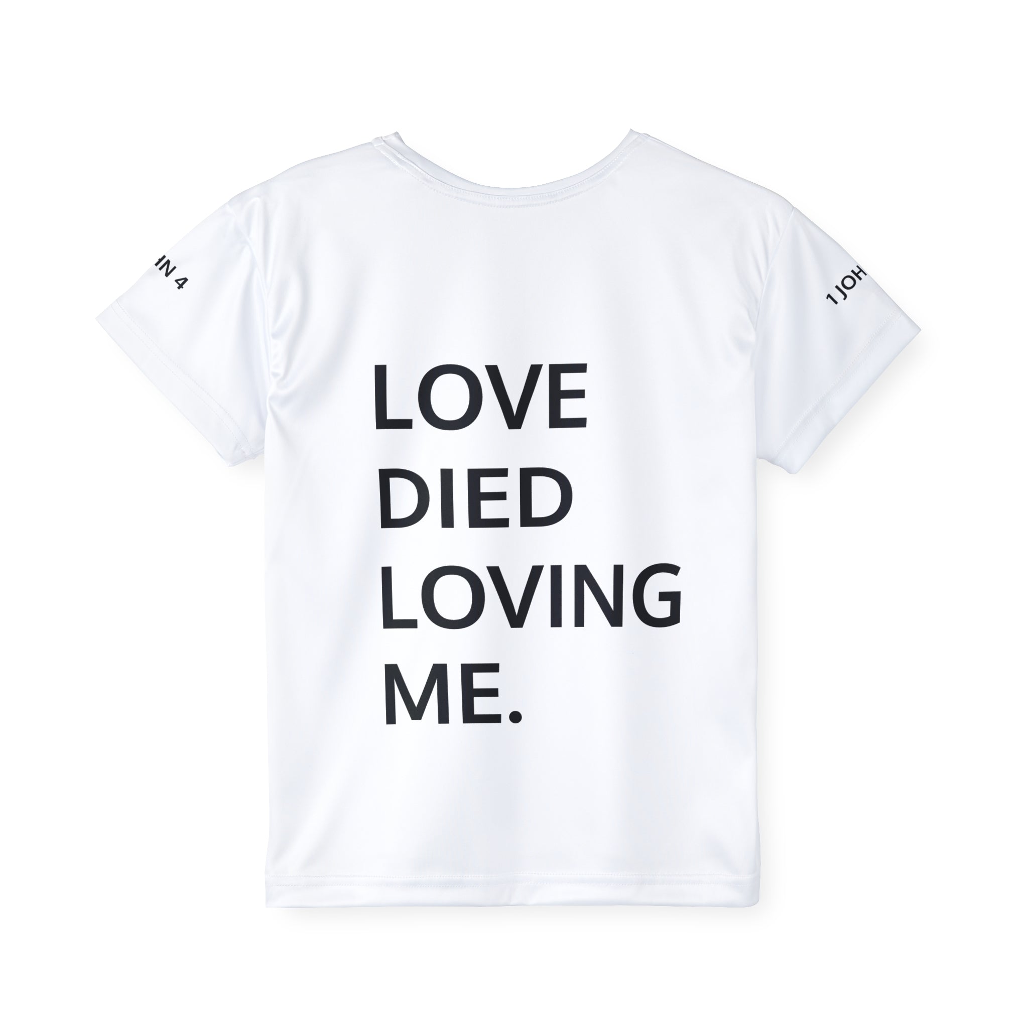 Love Died Loving Me - Kids Sports Jersey (White/Black)