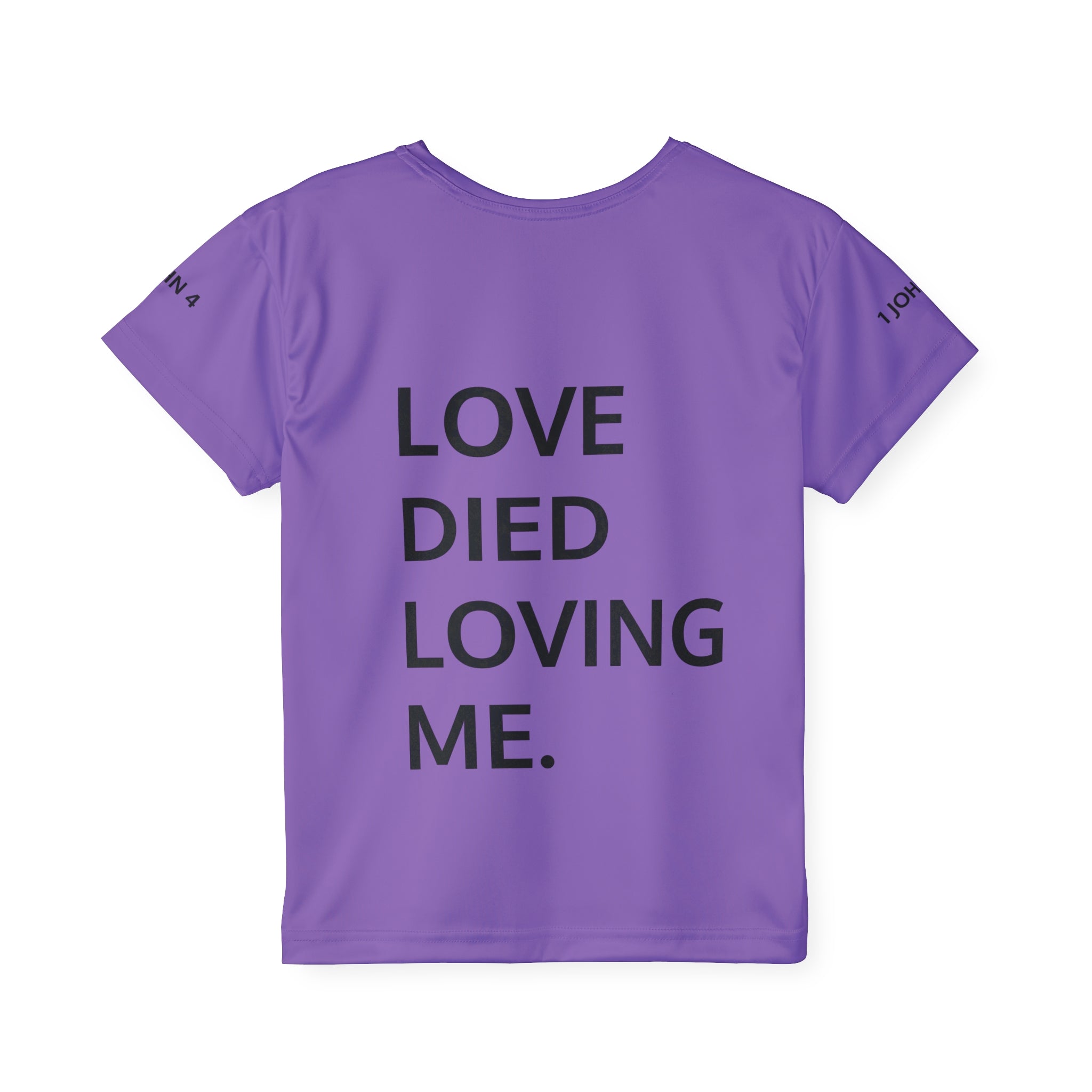 Love Died Loving Me - Girls Sports Jersey (Lavender/Black)