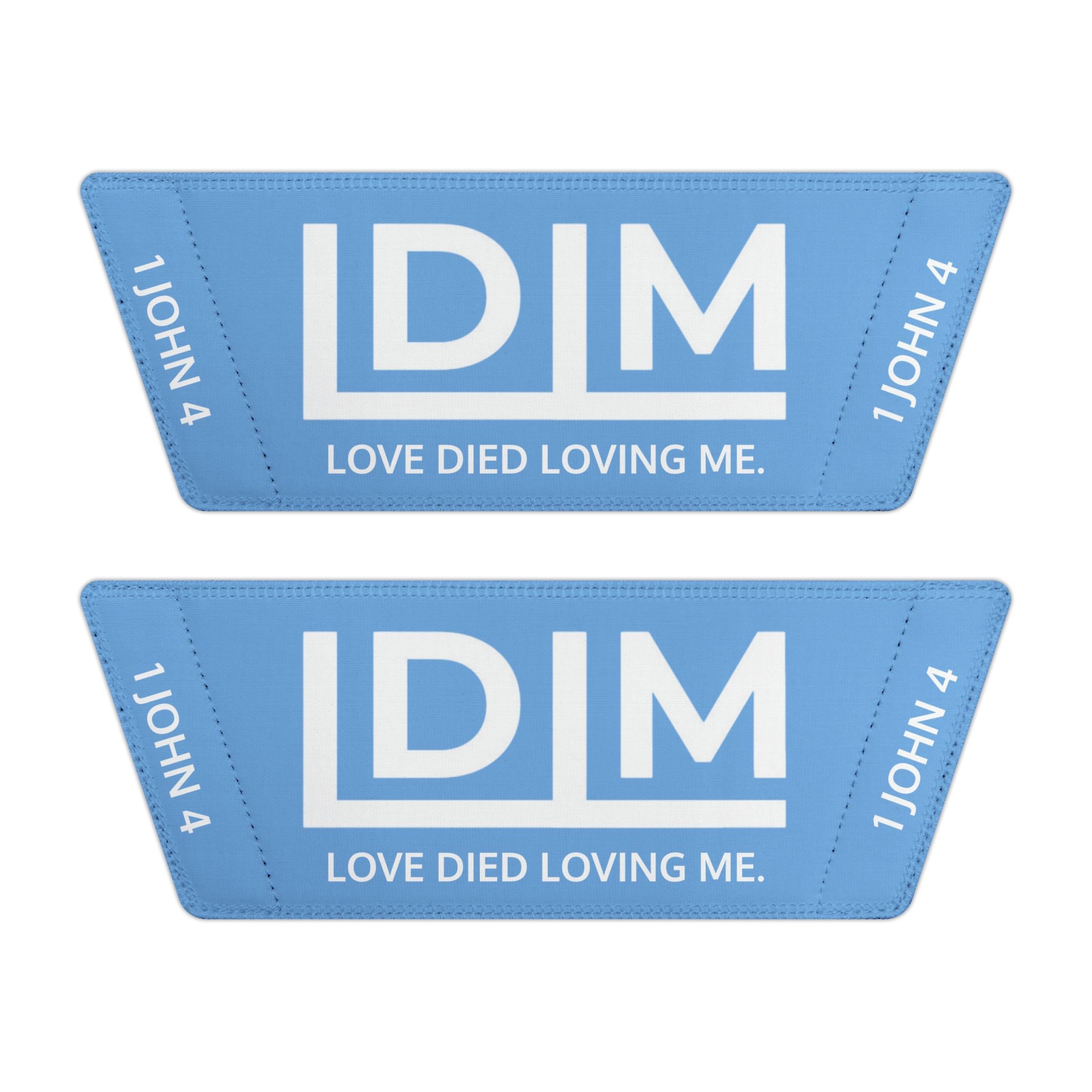 Love Died Loving Me - Women's Removable-Strap Slides (Baby Blue)
