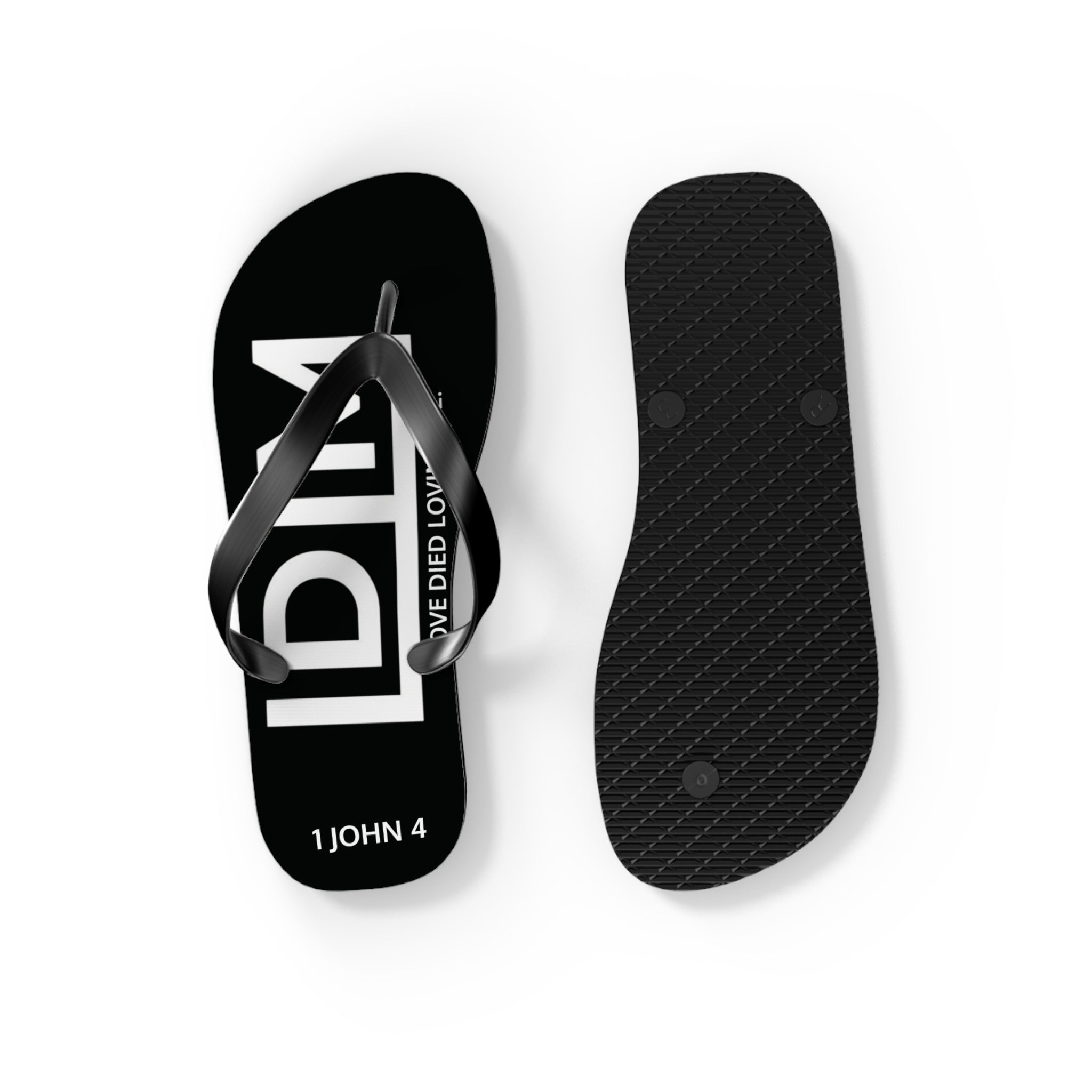 Love Died Loving Me - Flip Flops (Black)