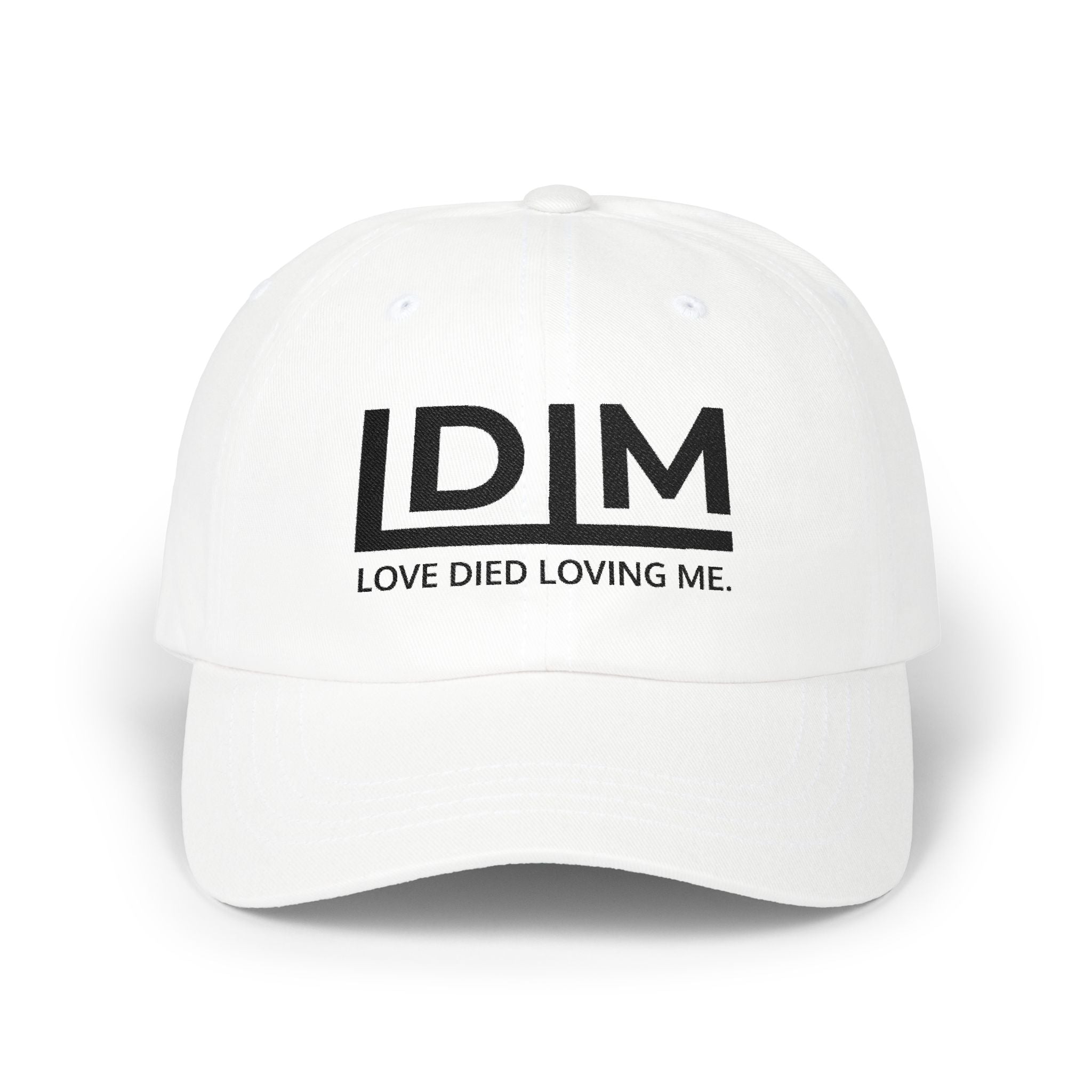 Love Died Loving Me - Baseball Cap (Black Logo)