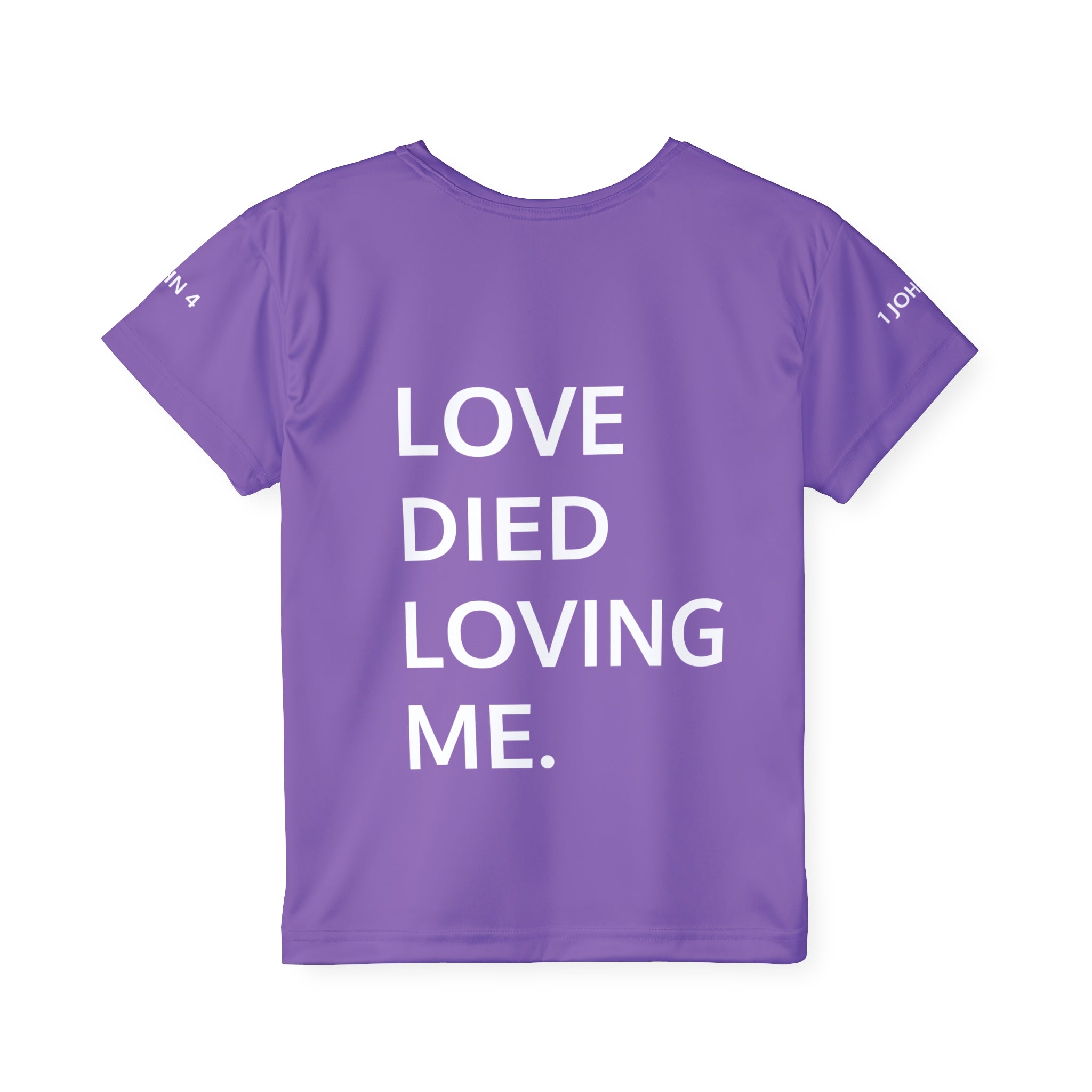 Love Died Loving Me - Girls Sports Jersey (Lavender/White)