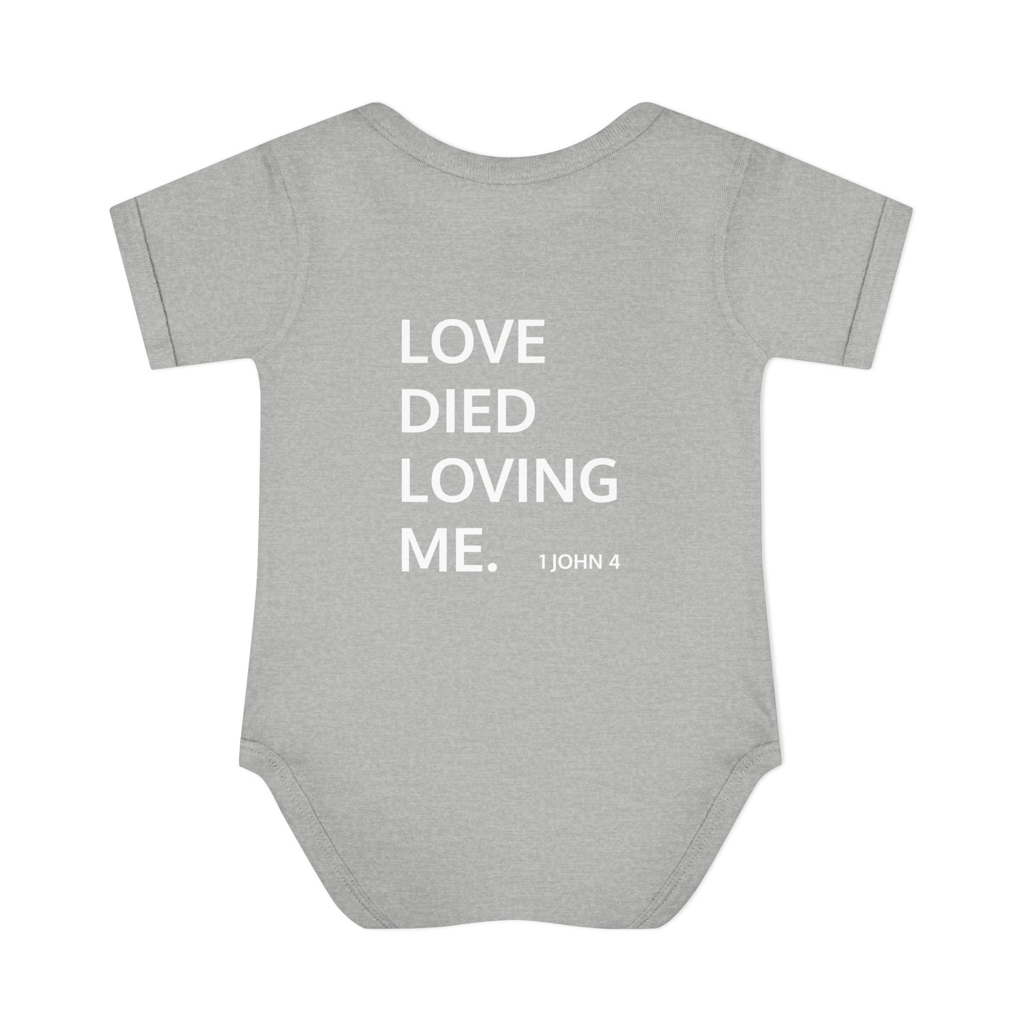 Love Died Loving Me - Infant Baby Bodysuit (White Logo)