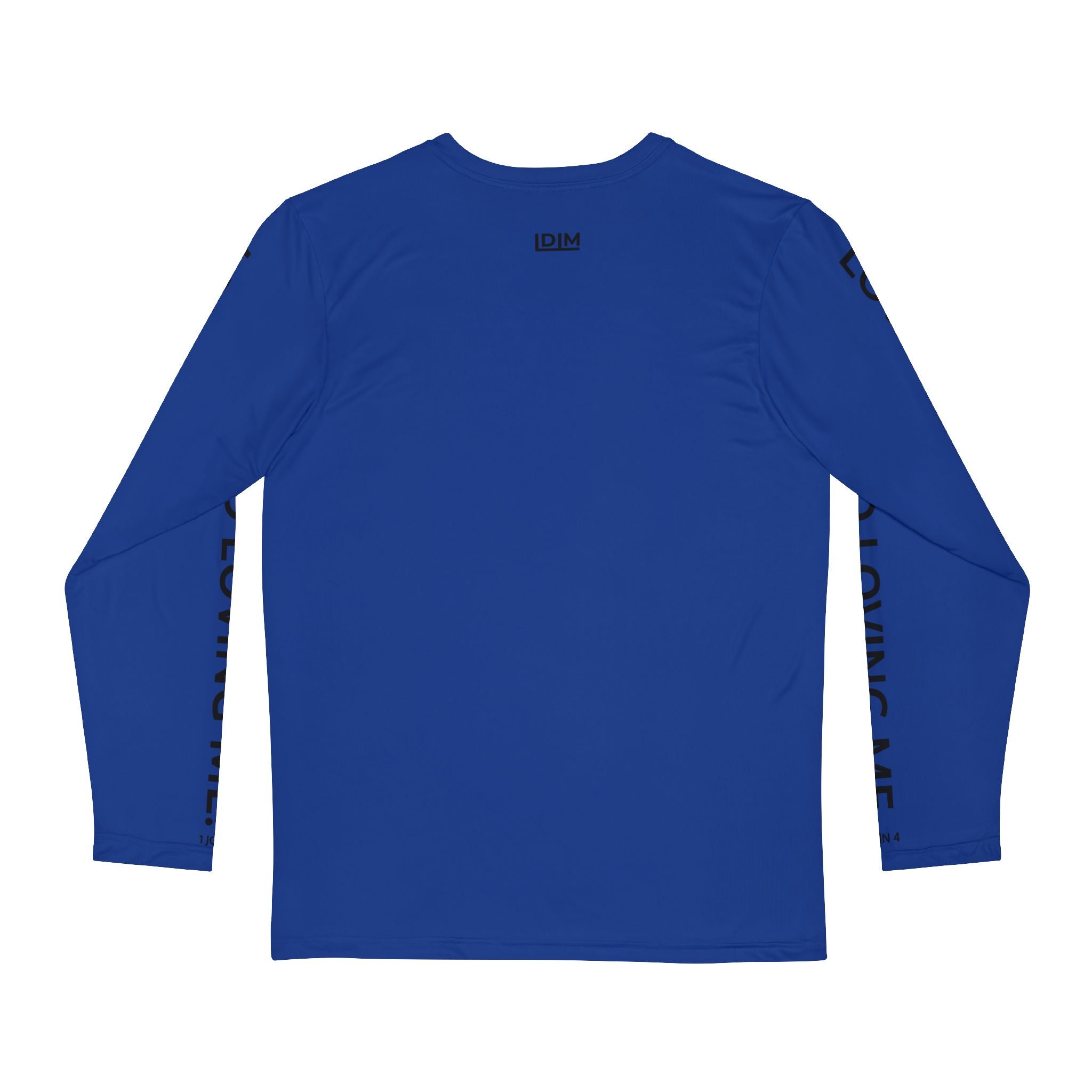 Love Died Loving Me - Men's Long Sleeve Tee (Royal Blue/Black)
