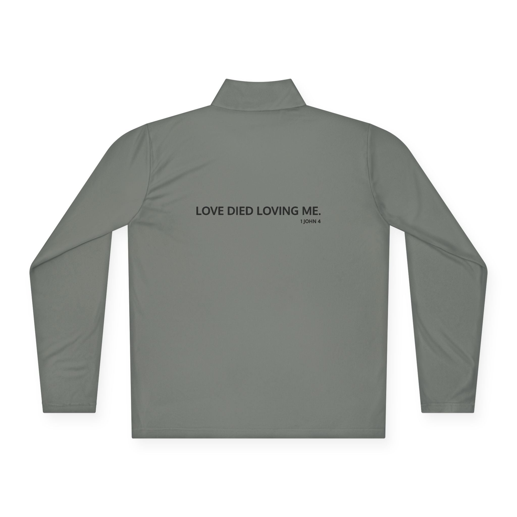 Love Died Loving Me - Unisex Quarter-Zip Pullover (Black Logo)