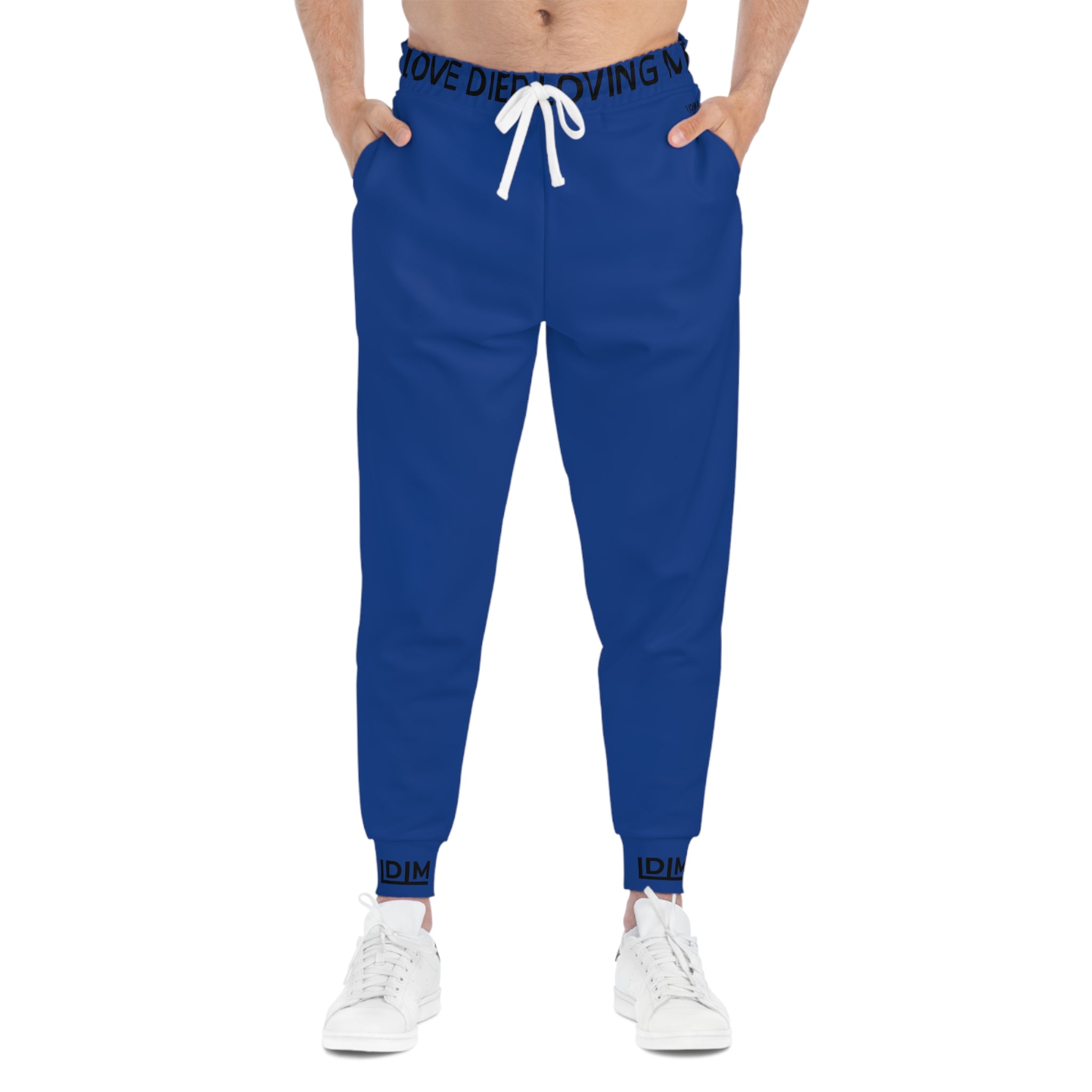 Love Died Loving Me - Unisex Joggers (Royal Blue/Black)
