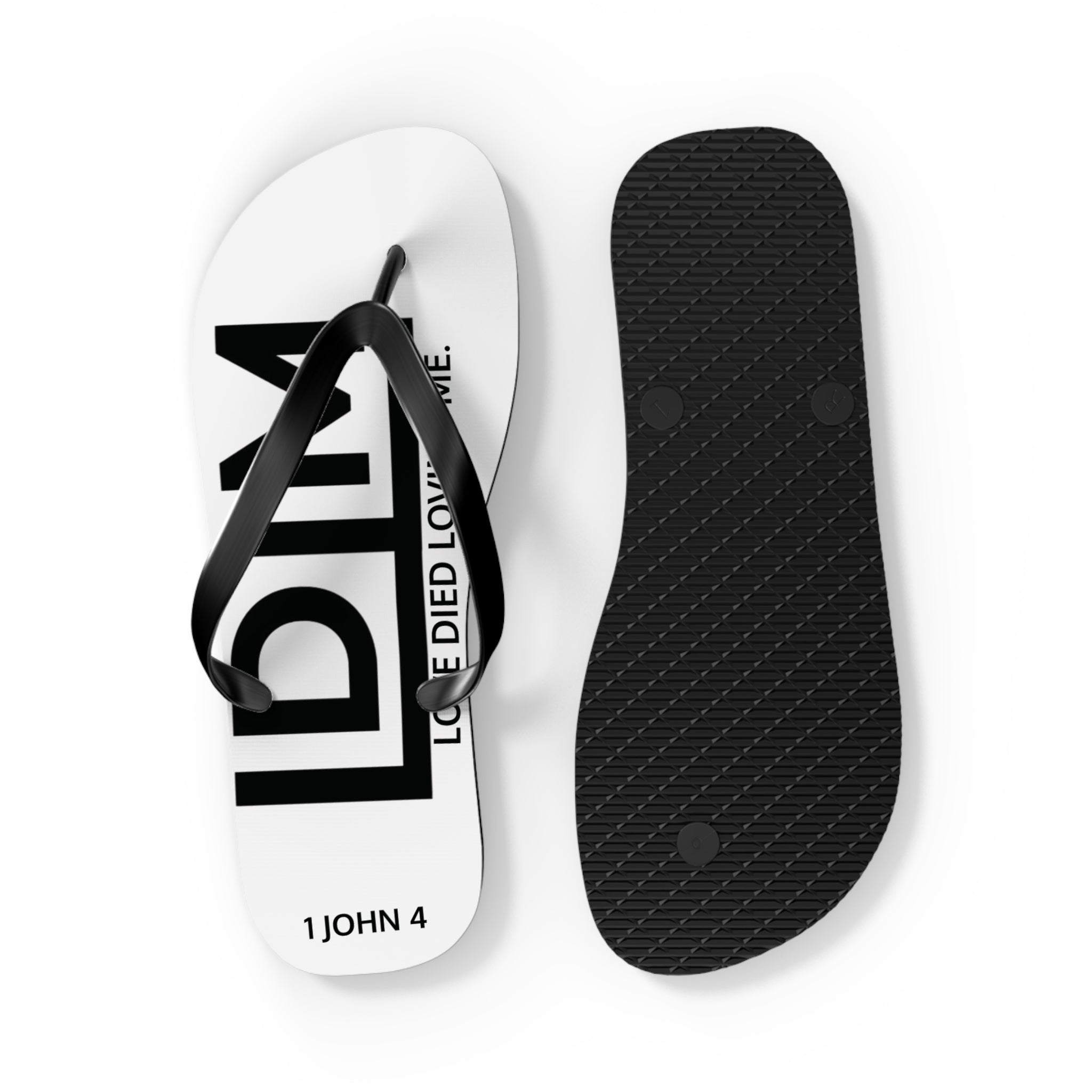 Love Died Loving Me - Flip Flops (White)