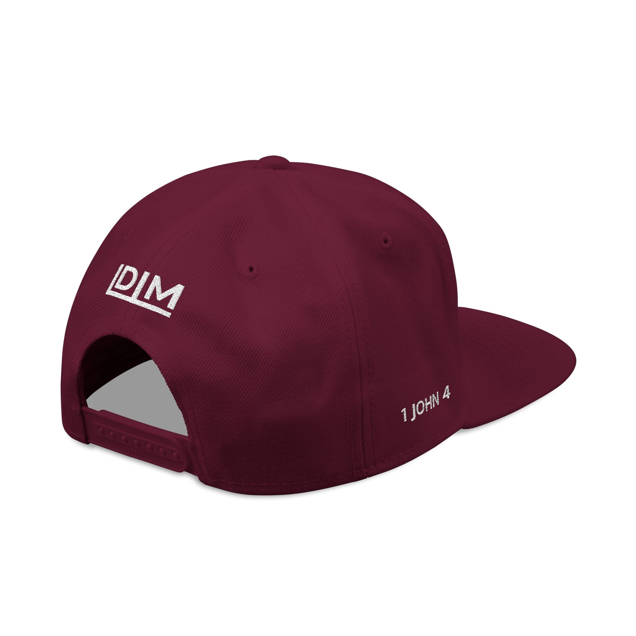 Love Died Loving Me - Embroidered Snapback Cap (White Logo)