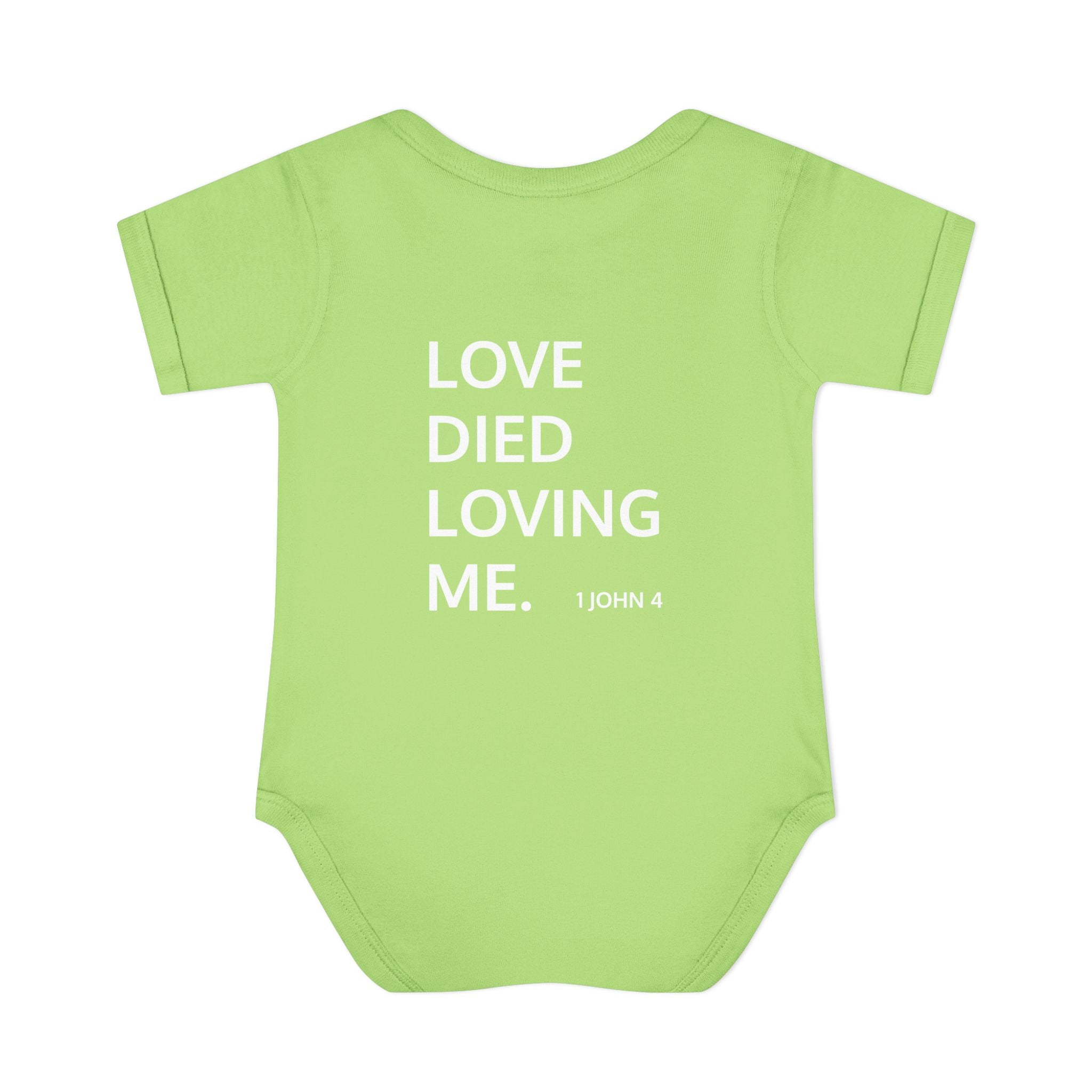 Love Died Loving Me - Infant Baby Bodysuit (White Logo)
