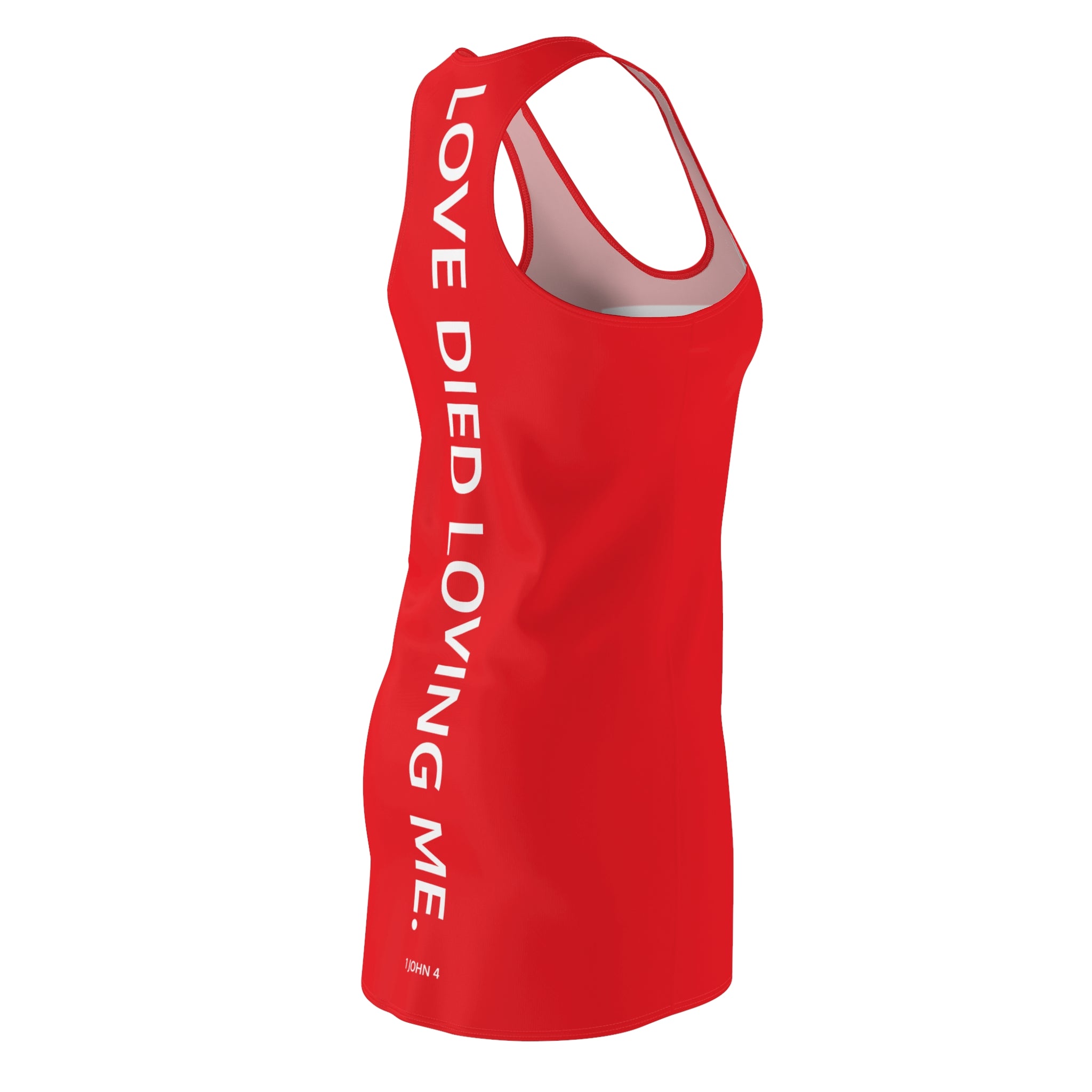 Love Died Loving Me - Chic Racerback Dress (Red)