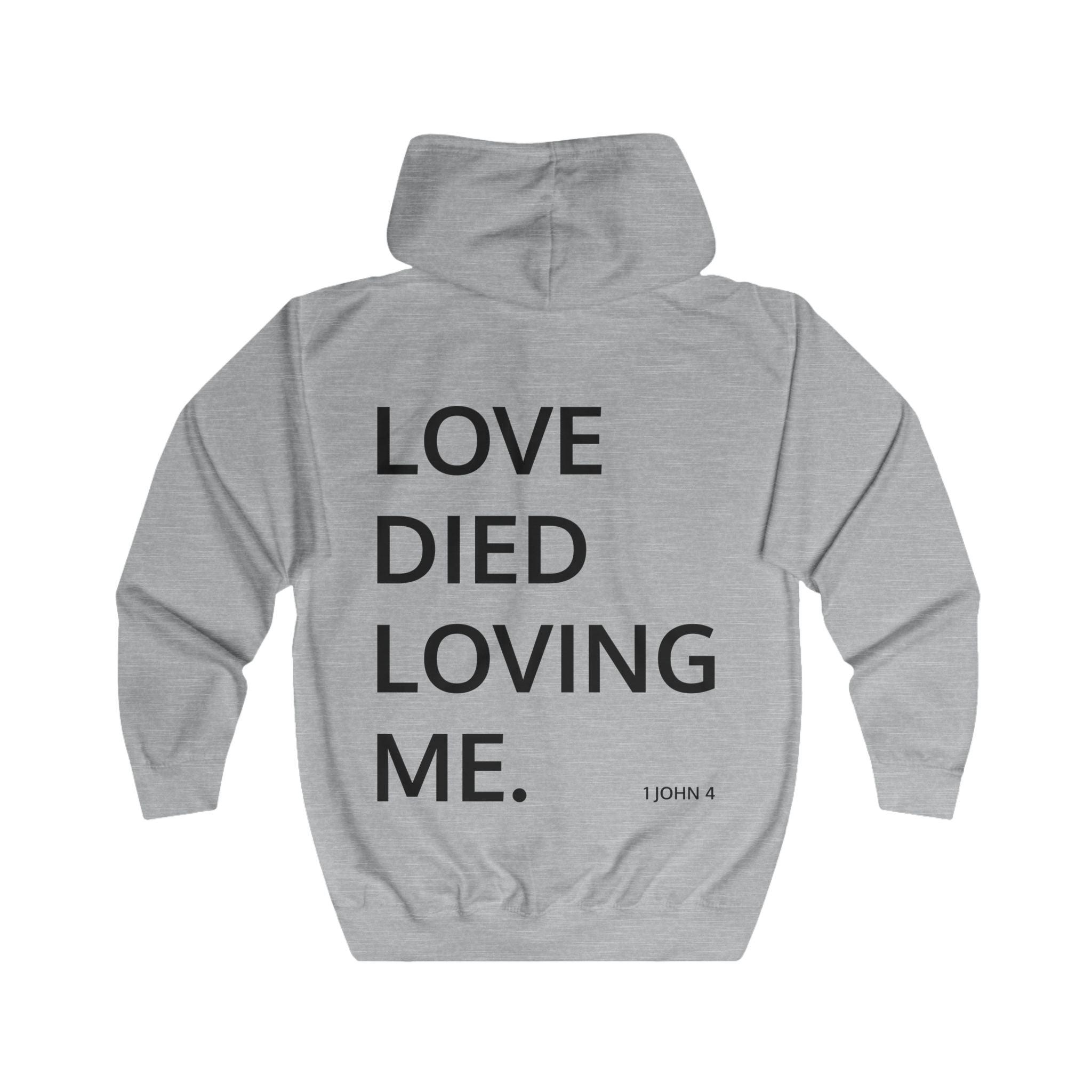 Love Died Loving Me - Unisex Zip Jacket (Black Logo)