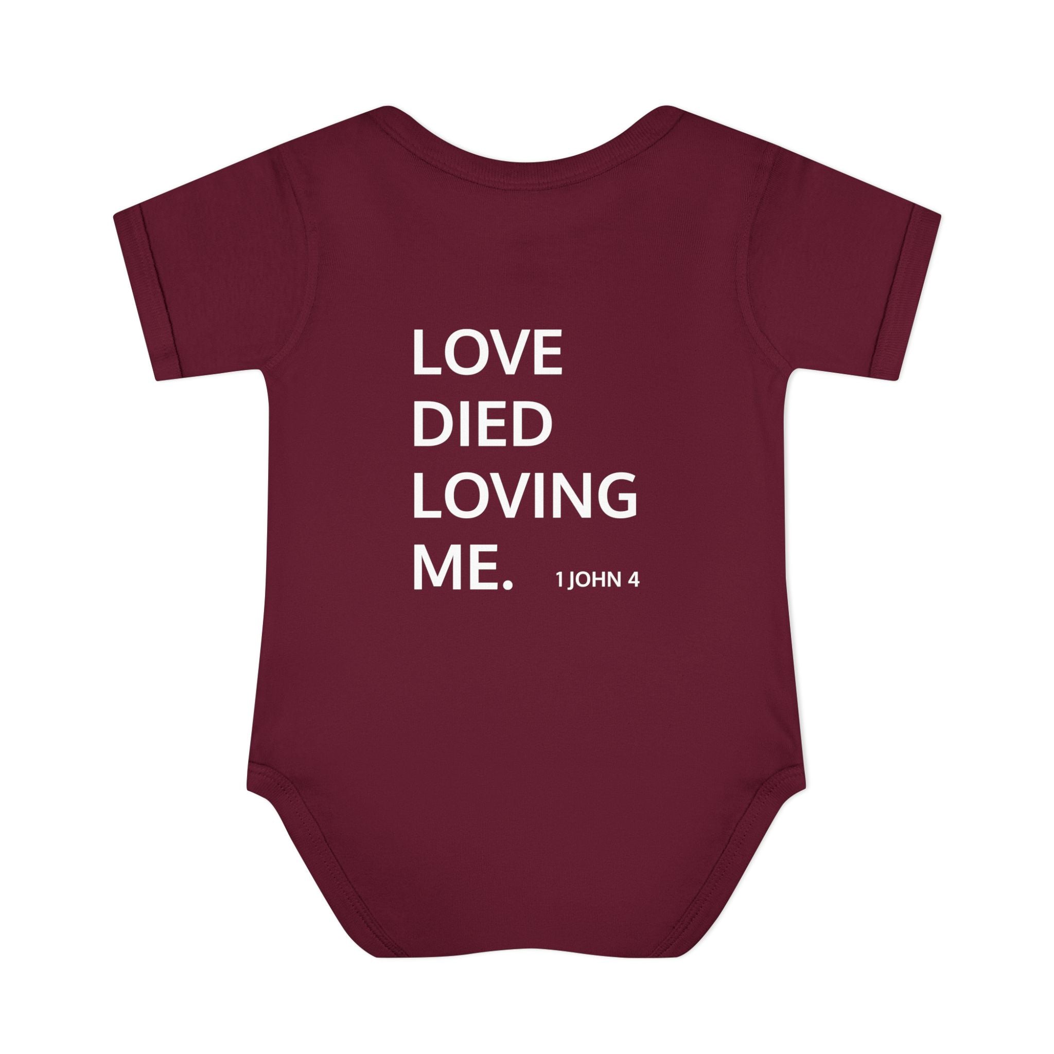 Love Died Loving Me - Infant Baby Bodysuit (White Logo)