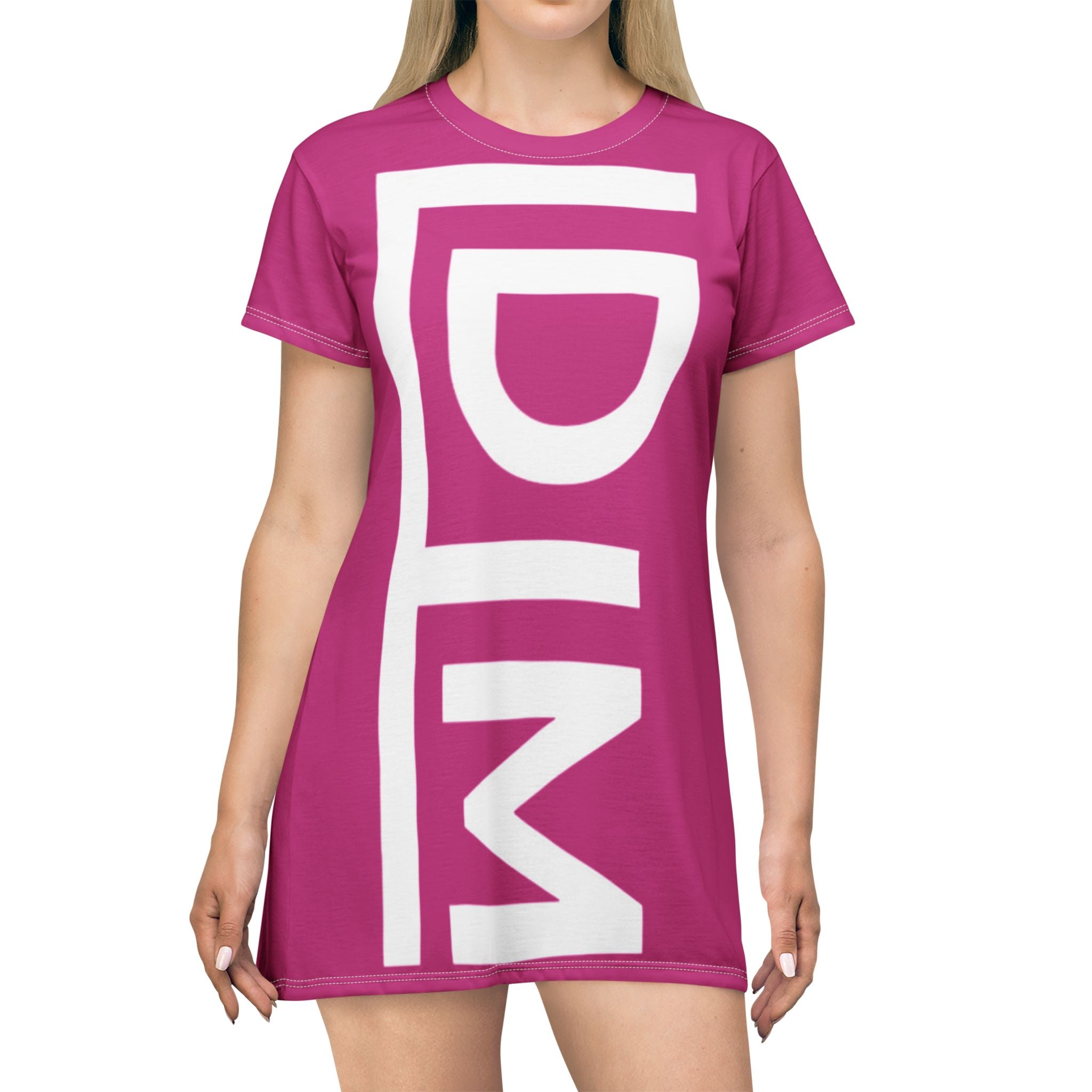 Love Died Loving Me - T-Shirt Dress (Rose)