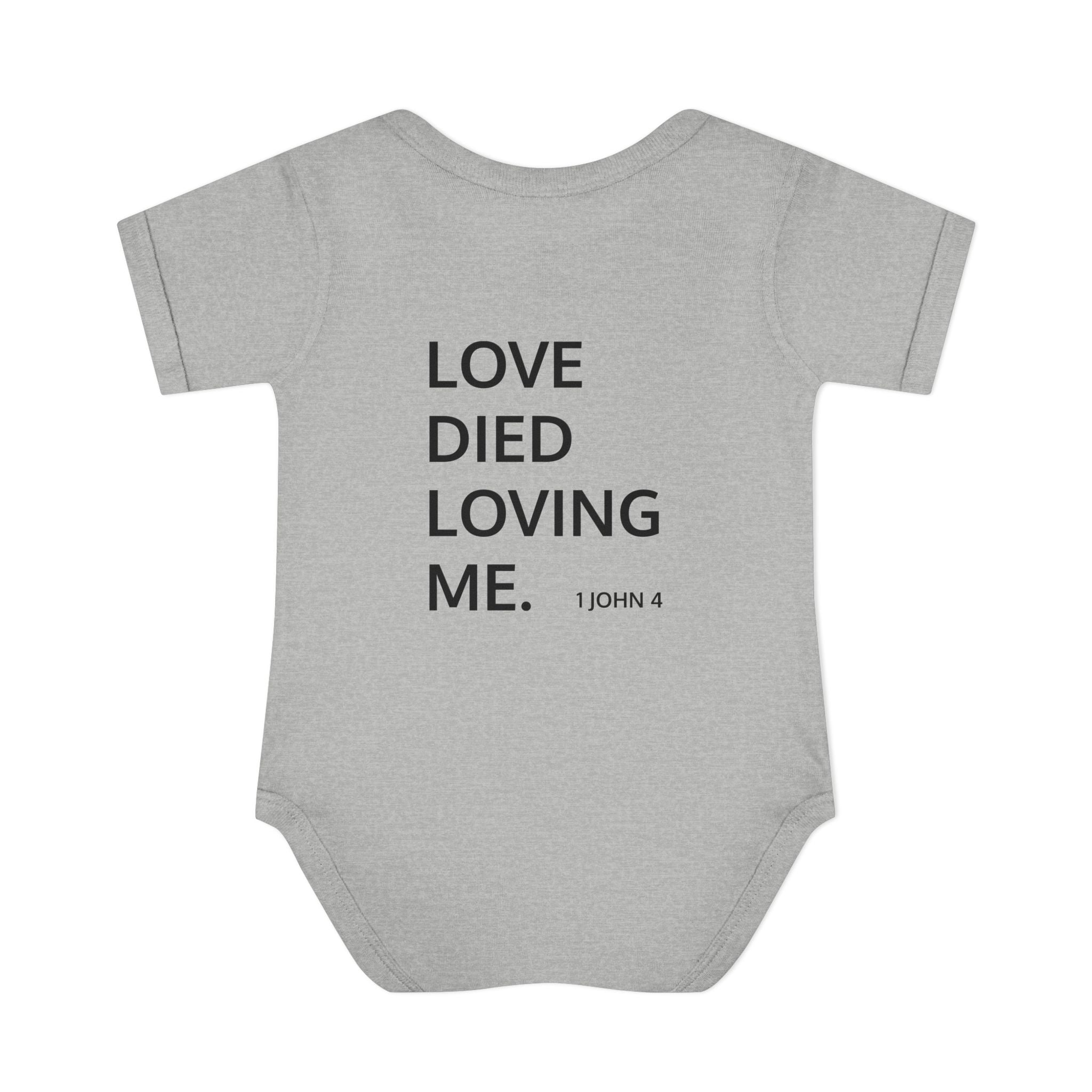 Love Died Loving Me - Infant Baby Bodysuit (Black Logo)