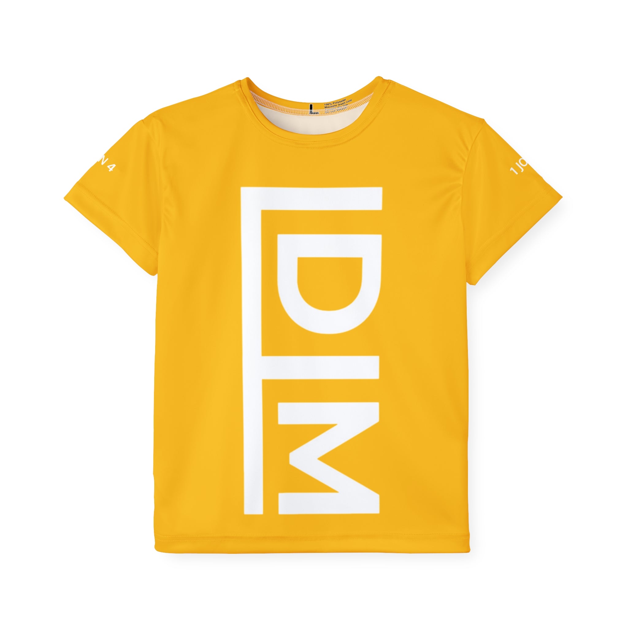 Love Died Loving Me - Kids Sports Jersey (Gold/White)