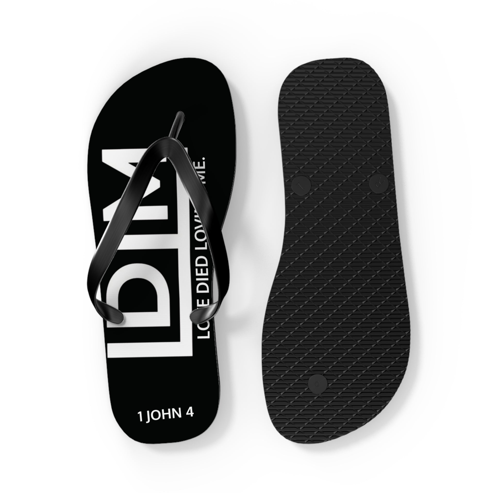 Love Died Loving Me - Flip Flops (Black)