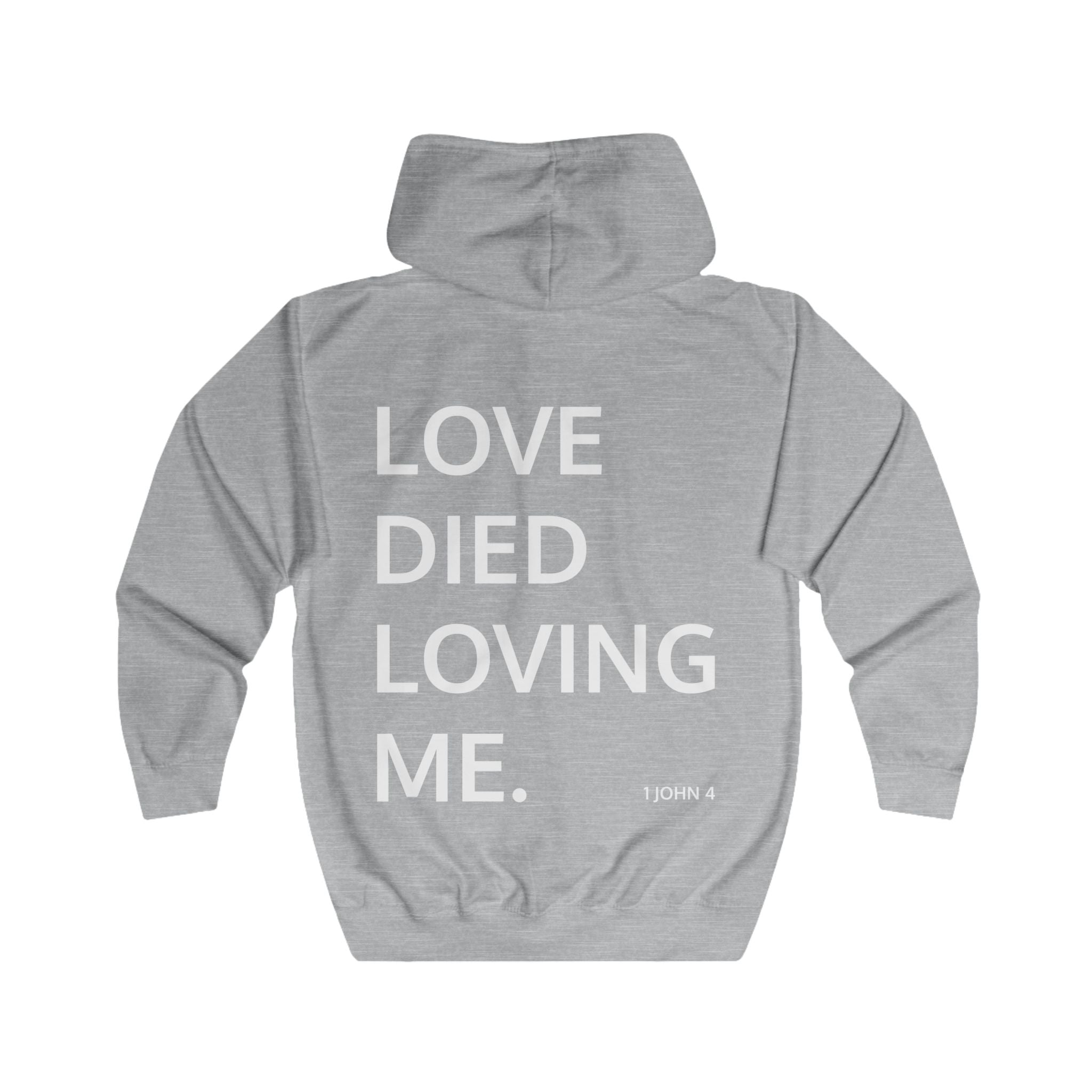 Love Died Loving Me - Unisex Zip Jacket (White Logo)