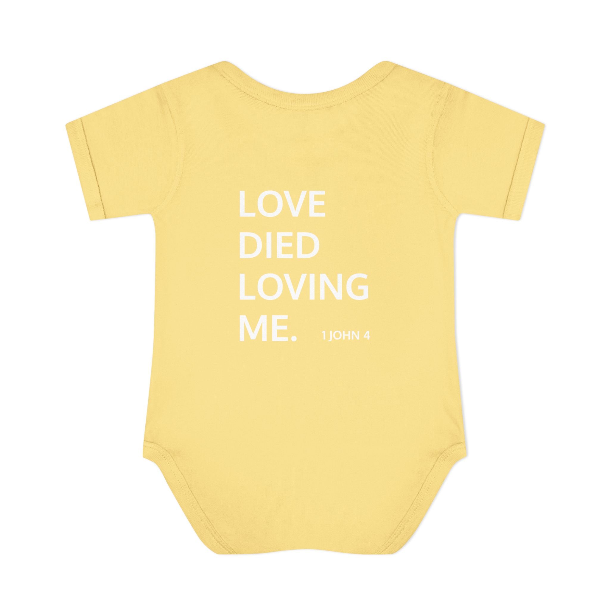 Love Died Loving Me - Infant Baby Bodysuit (White Logo)