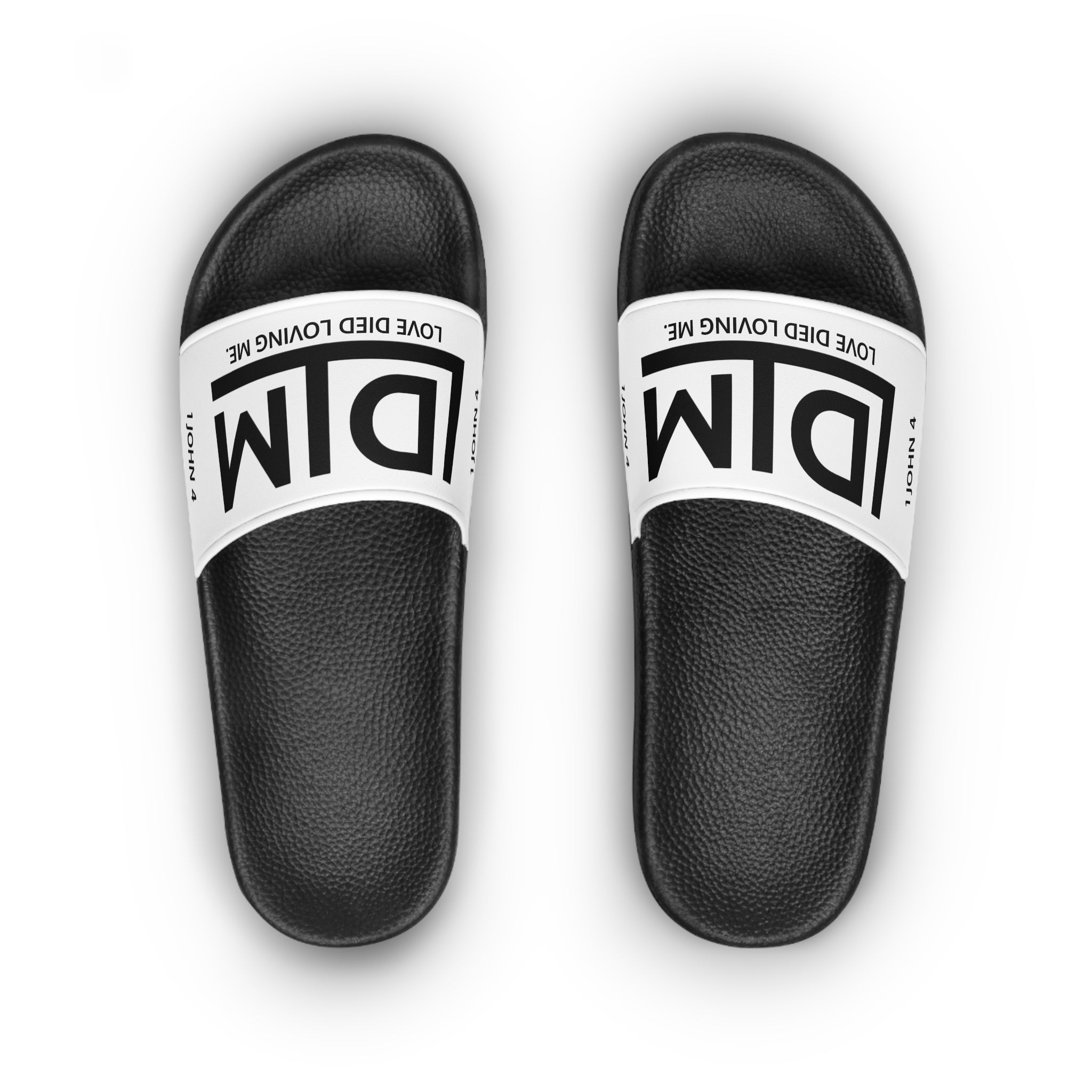 Love Died Loving Me - Women's Slides (White)