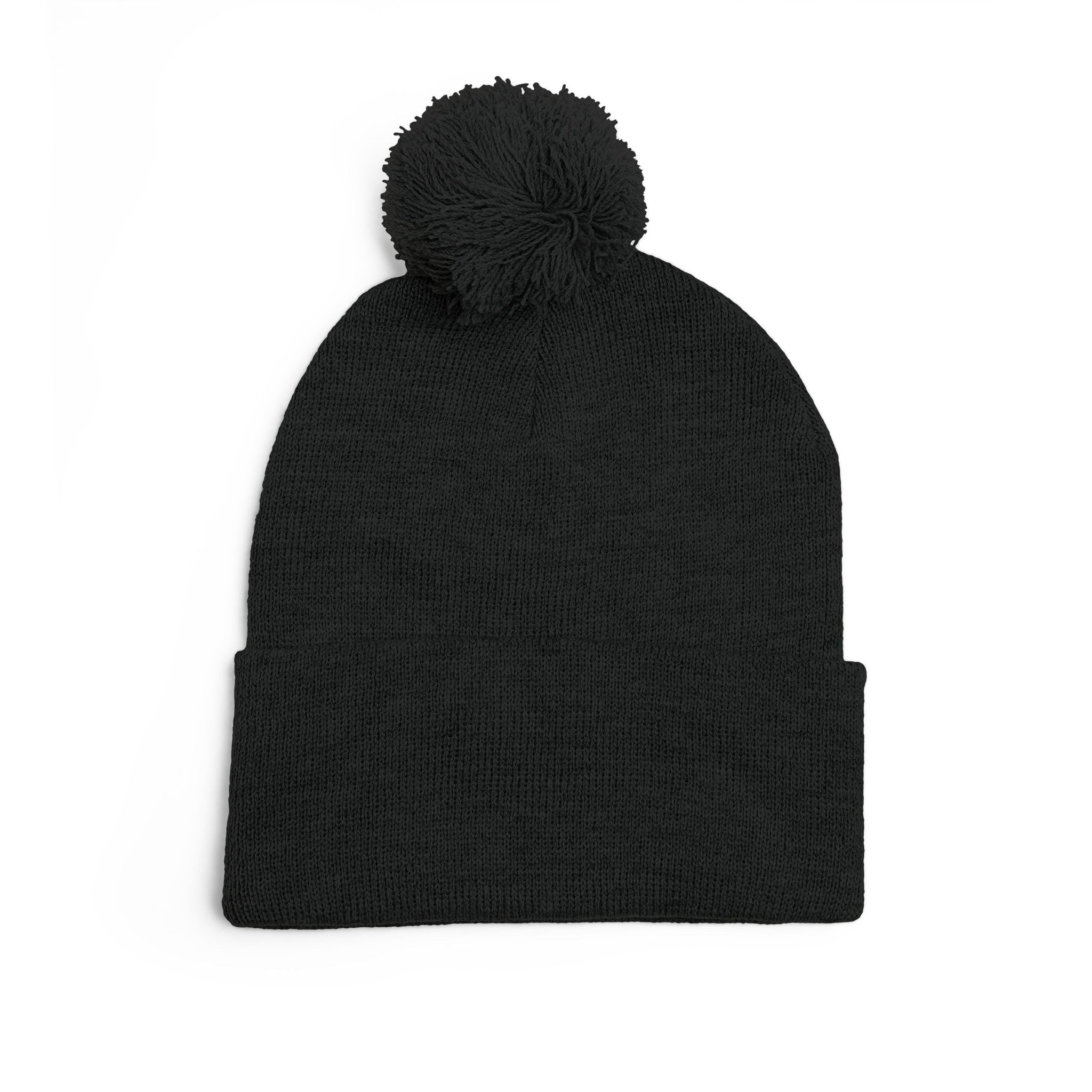 Love Died Loving Me - Embroidered Pom-Pom Beanie (White Logo)