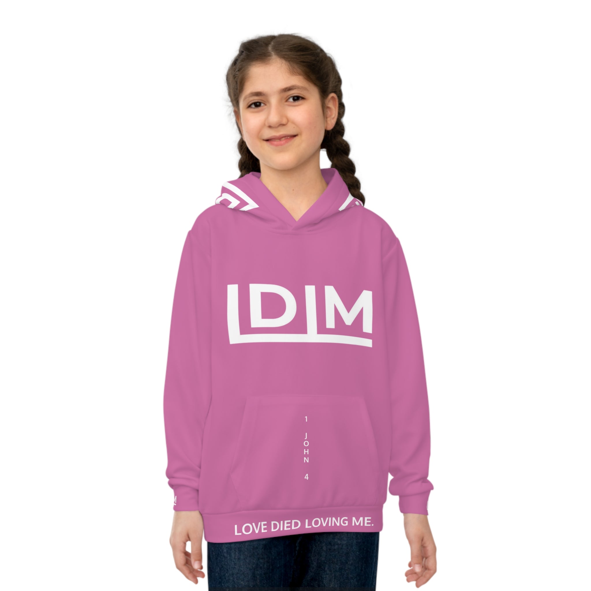 Love Died Loving Me - Girls Hoodie (Pink)