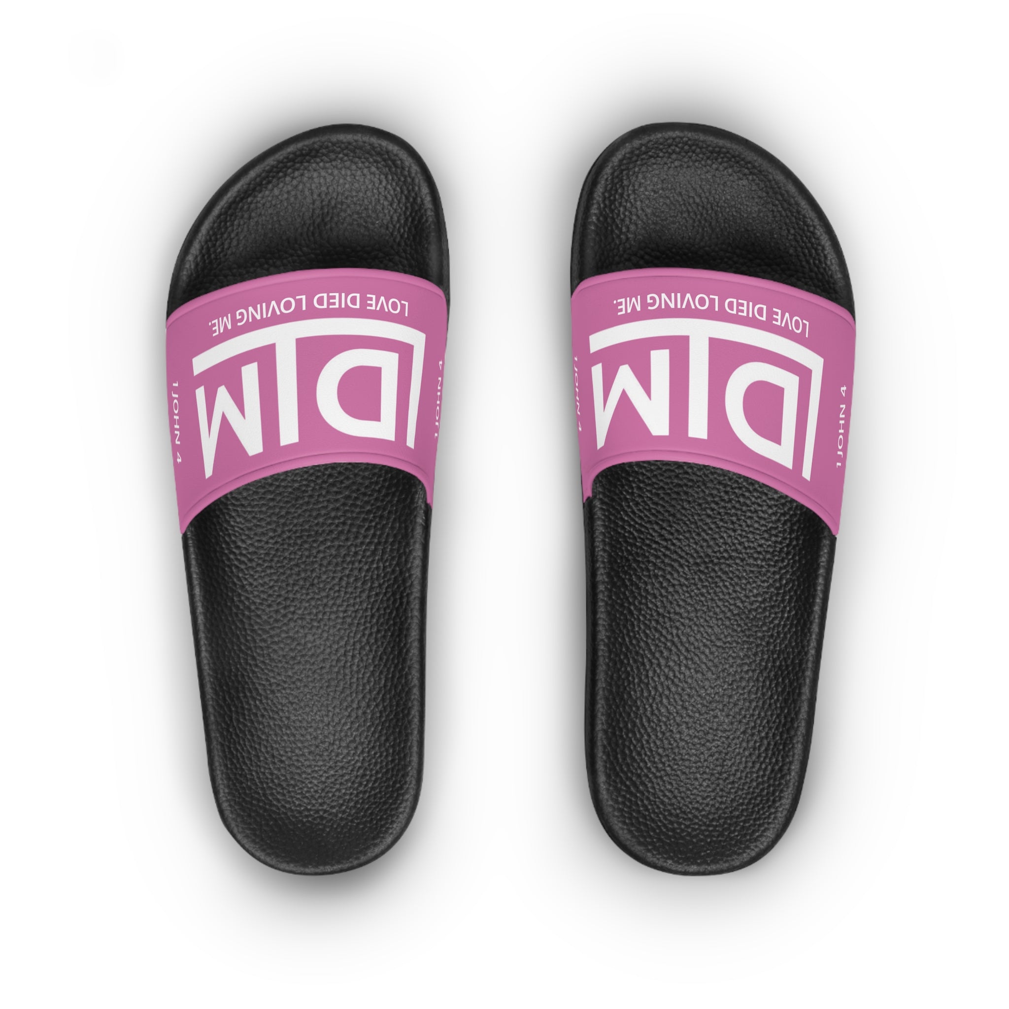 Love Died Loving Me - Women's Slides (Pink)