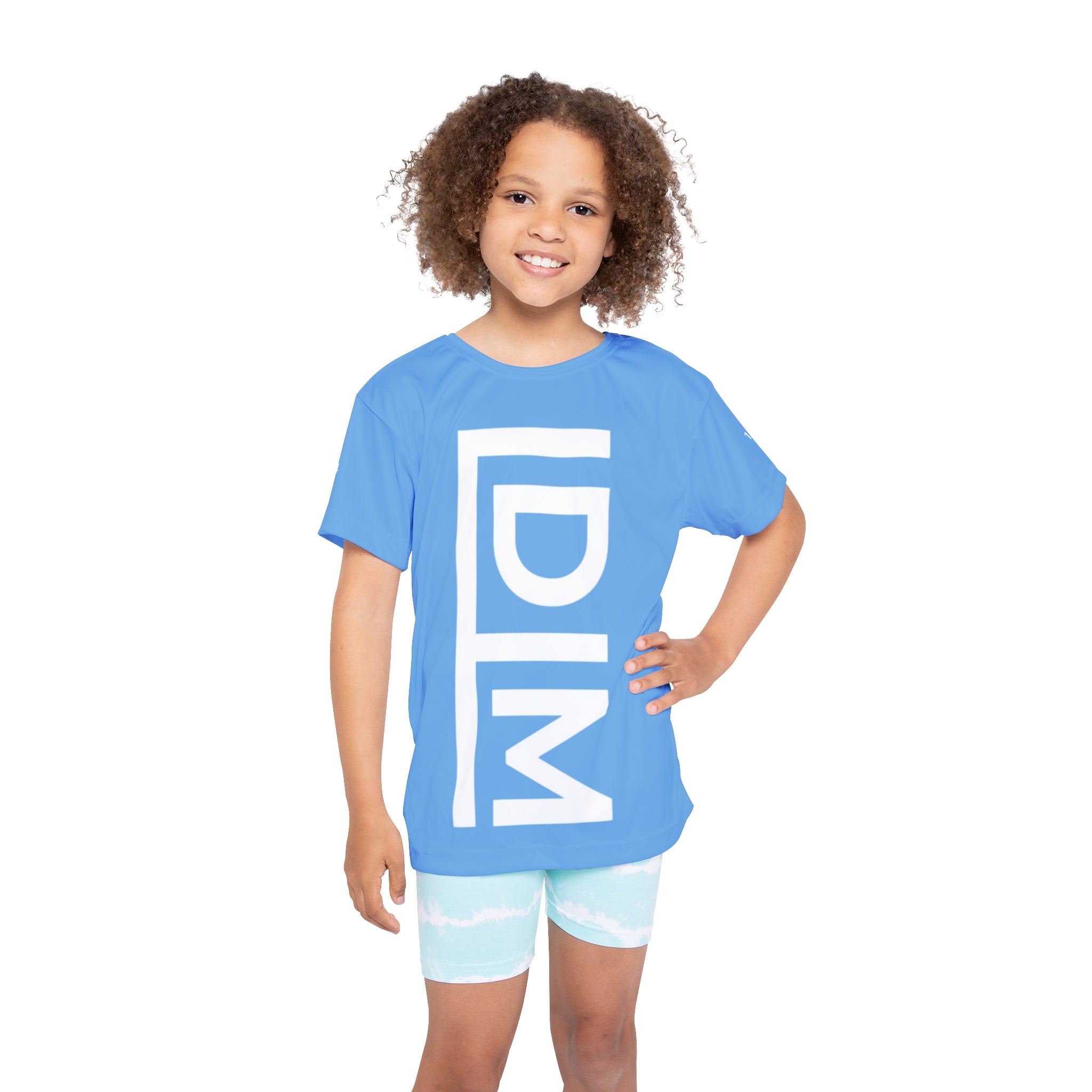 Love Died Loving Me - Kids Sports Jersey (Baby Blue/White)